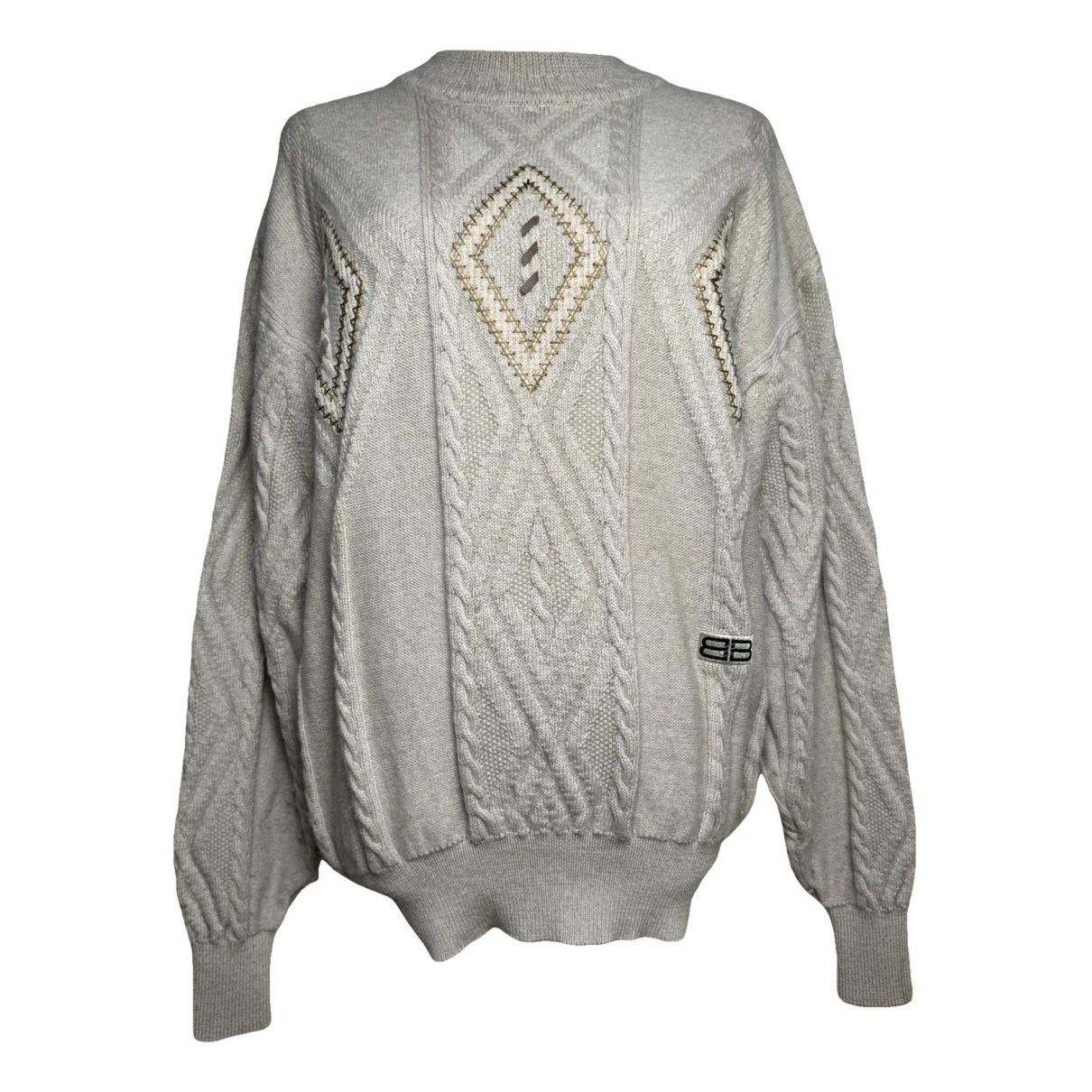 Balenciaga Beige Wool Knitwear Size M / US 6-8 / IT 42-44 - 1 Thumbnail