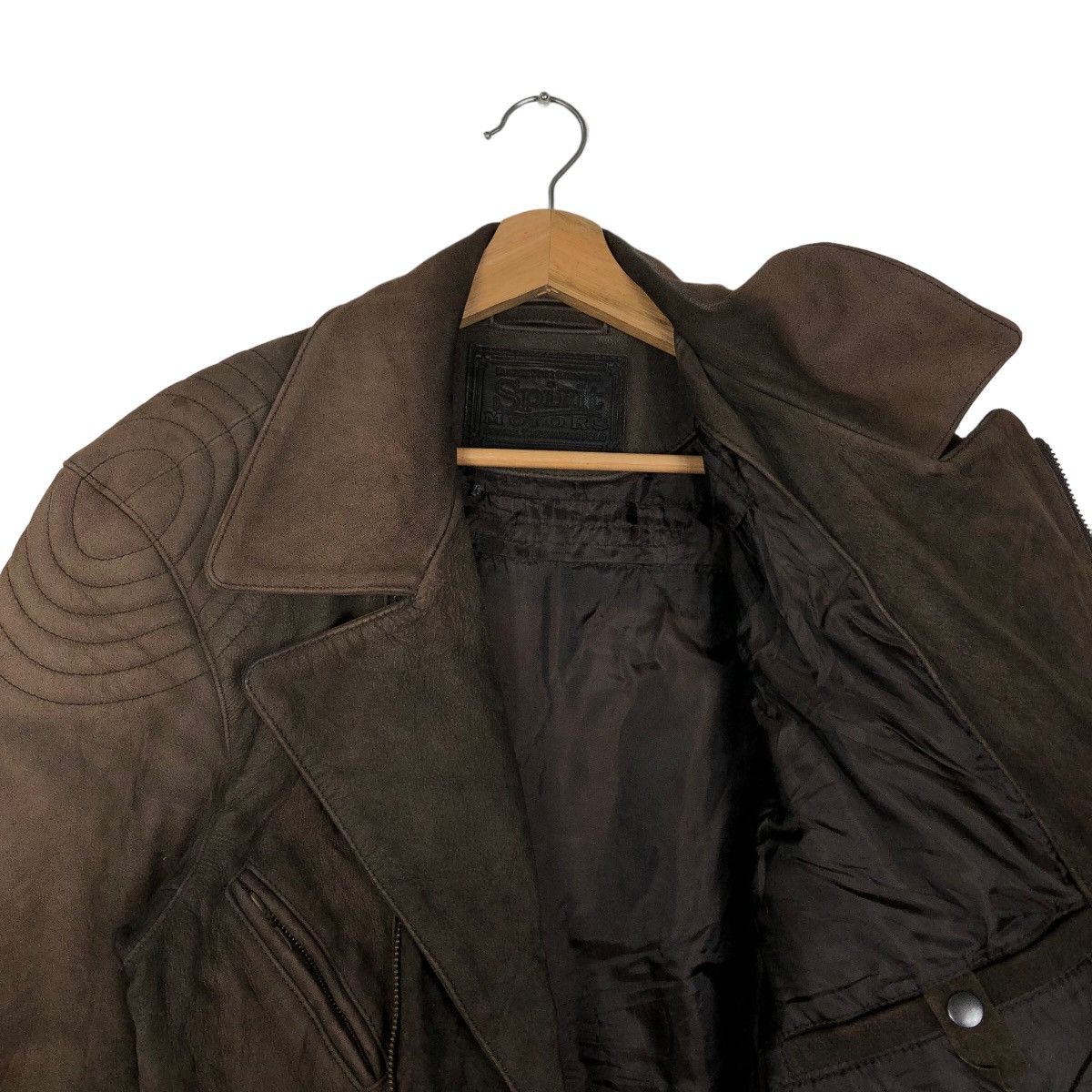 Genuine Leather 🔥Genuine Leather Bomber Jacket Double Breast Spirit Motors Size US M / EU 48-50 / 2 - 10 Thumbnail