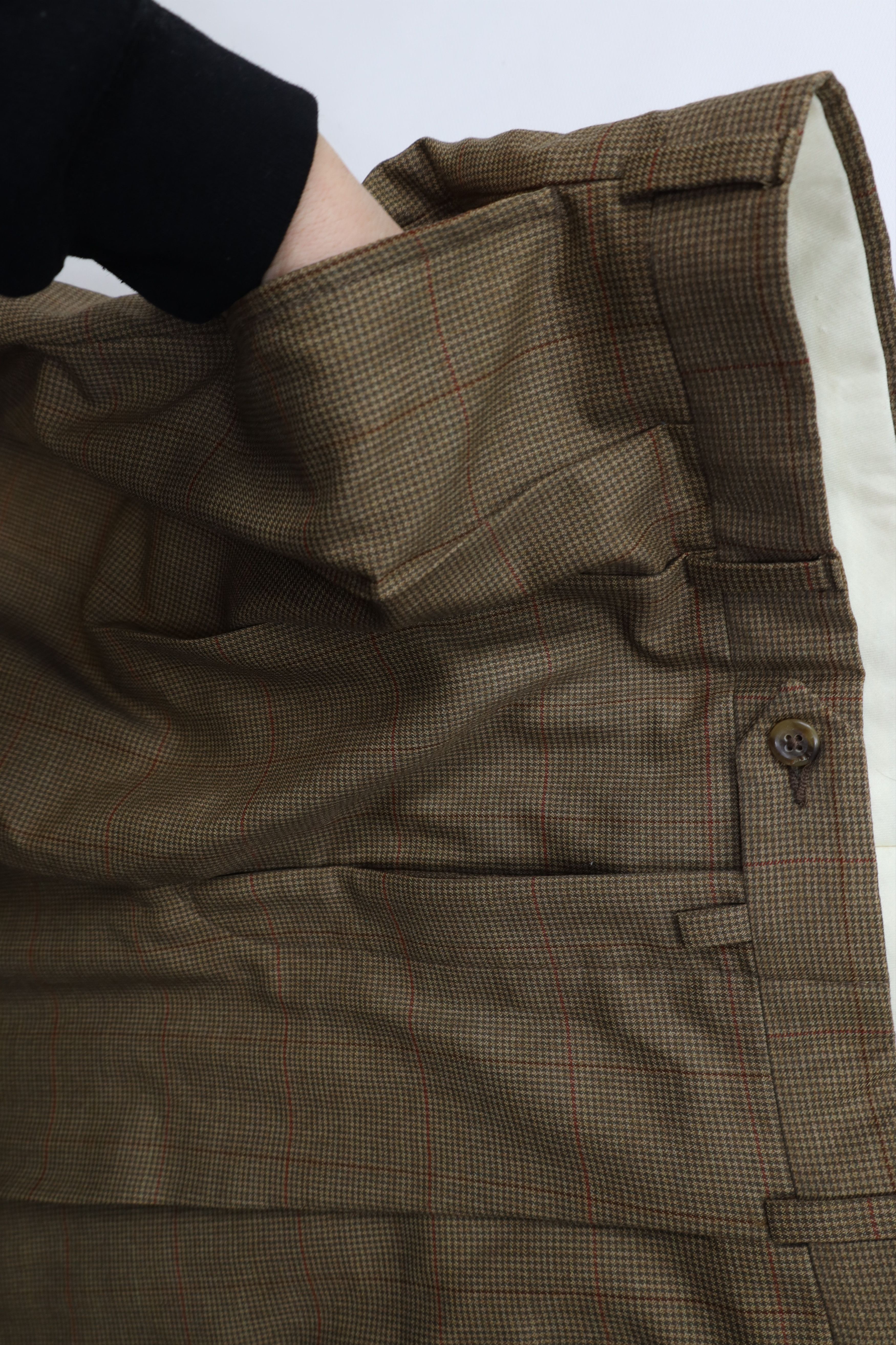 Tommy Hilfiger Vintage 90s Tommy Hilfiger Plaid Wide Leg Chino Pants Size US 36 / EU 52 - 6 Thumbnail