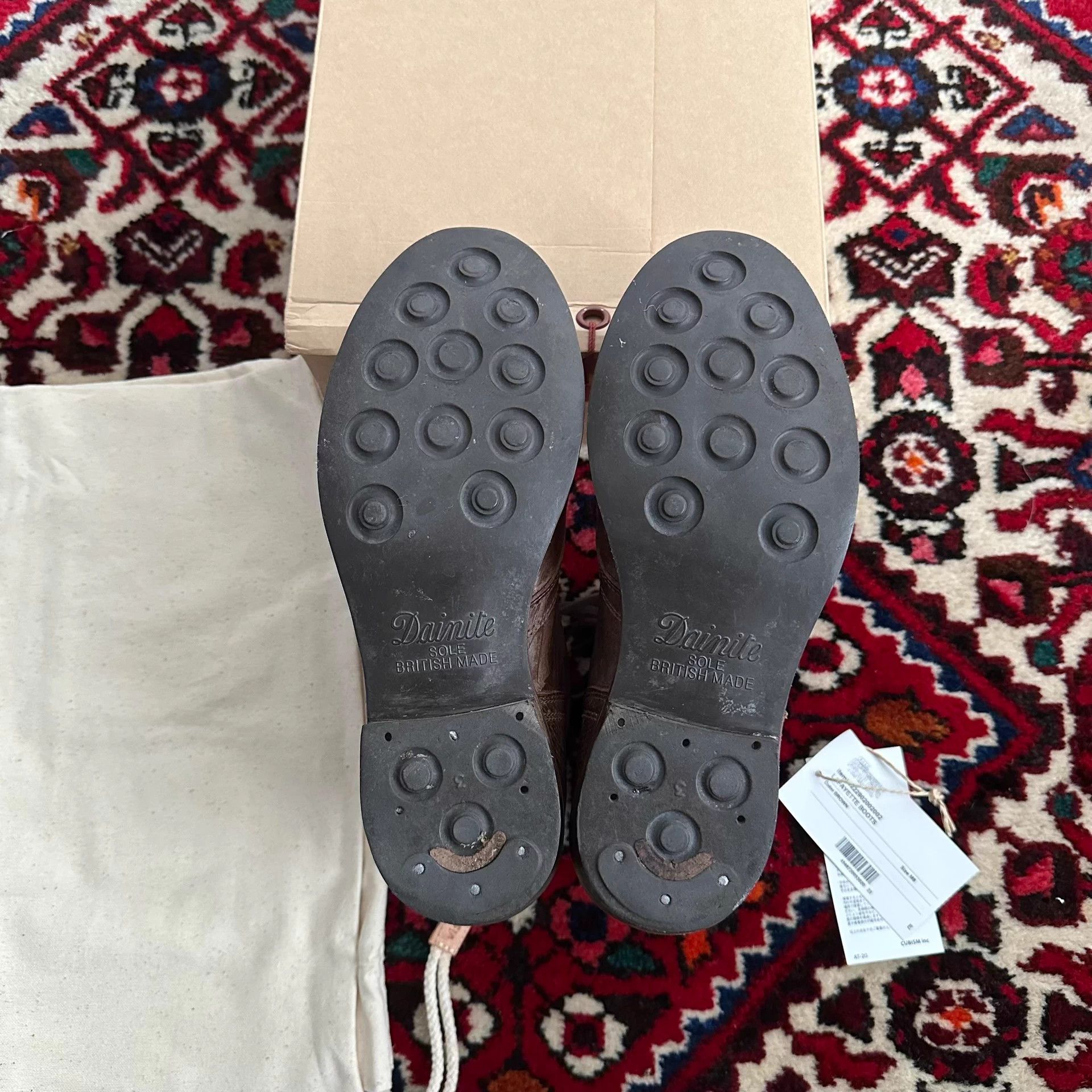 visvim 22aw ict lafayette mud-dyed boots 8