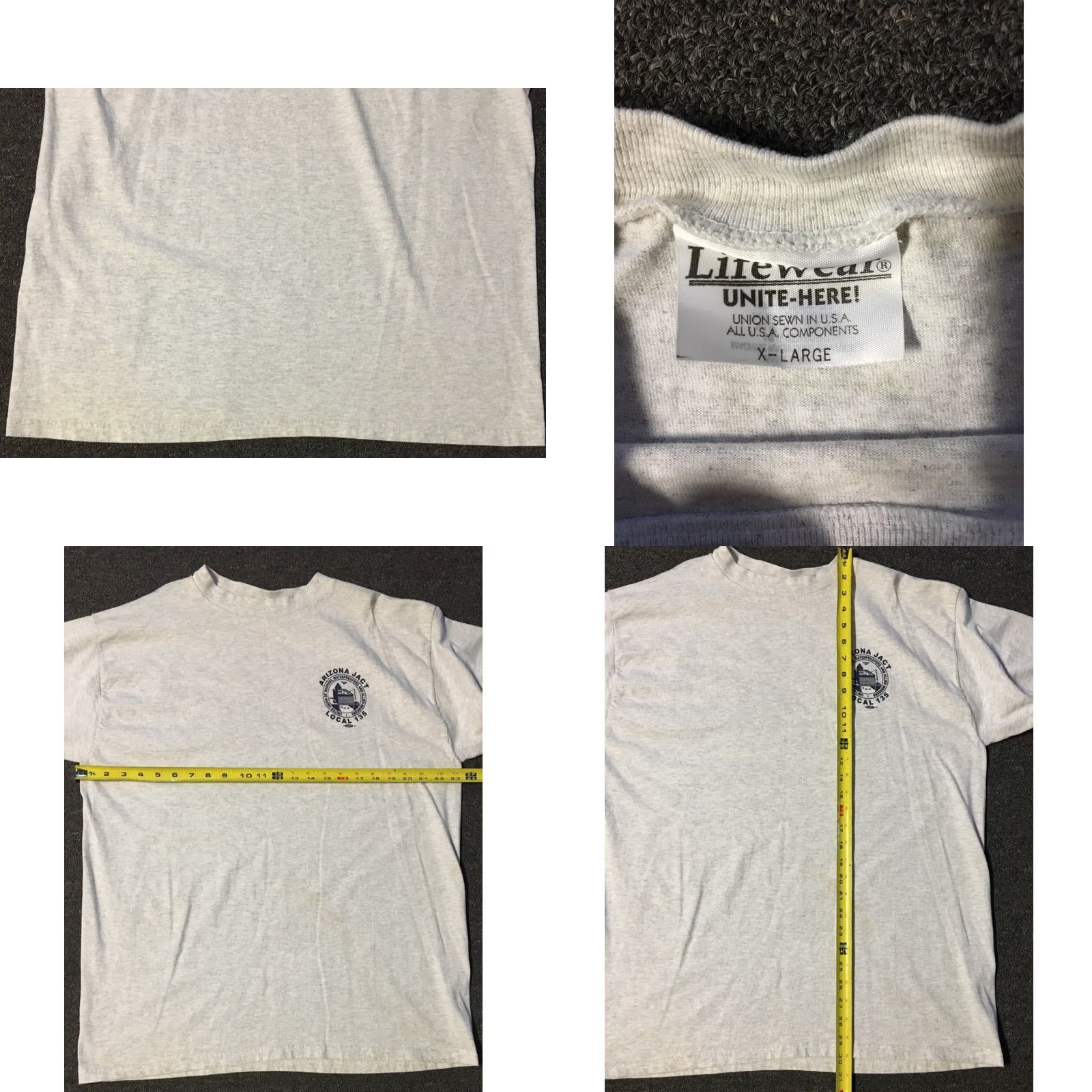 Vintage VINTAGE 90s Proud To Be A Union Roofer Apprentice Faded Shirt XL USA Arizona Grunge Union United Shirt Mens B6 Size US XL / EU 56 / 4 - 8 Thumbnail