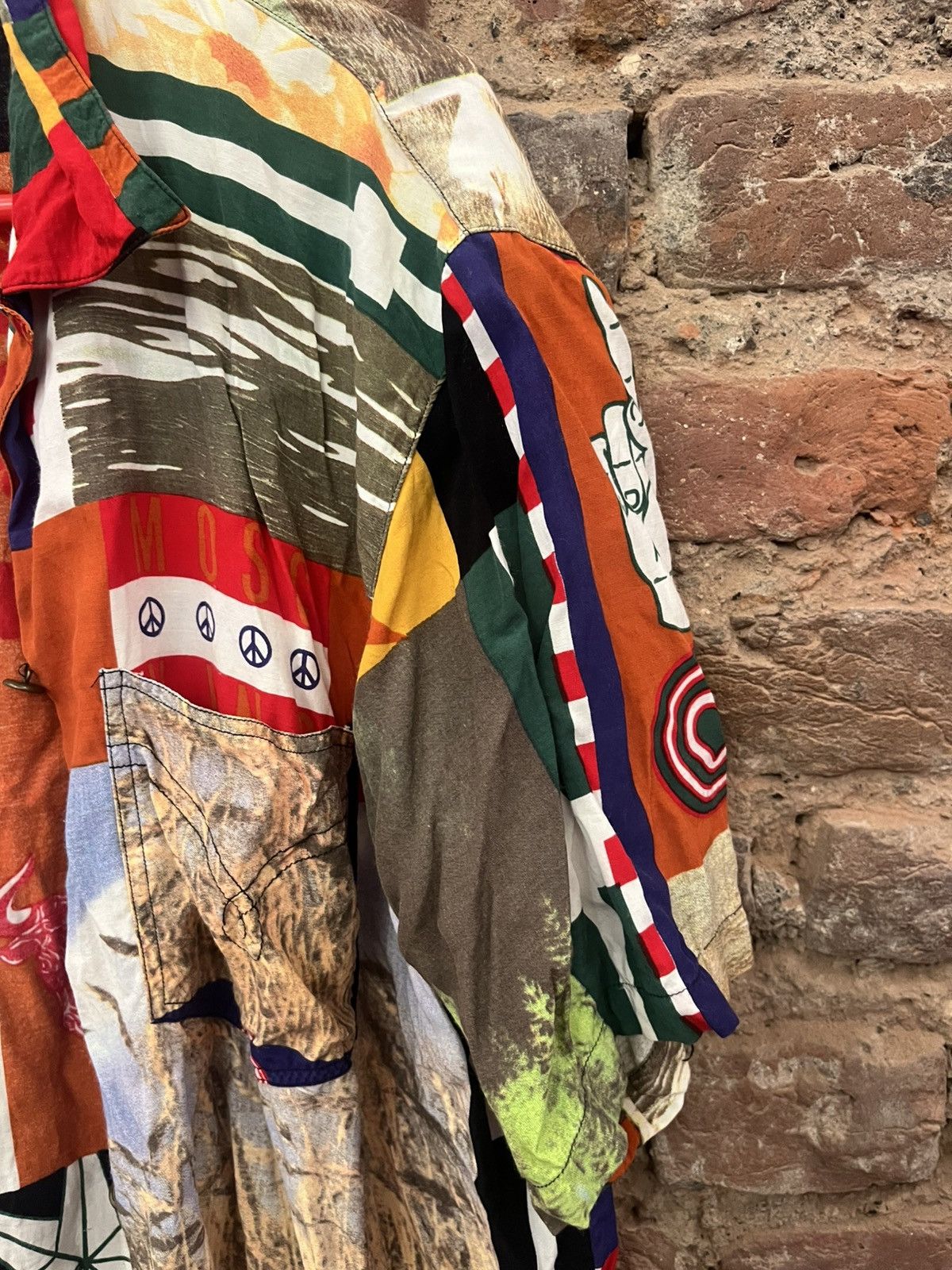 Moschino Moschino Jeans Kollektion 90s Shirt Patchwork Italy Size S / US 4 / IT 40 - 6 Thumbnail