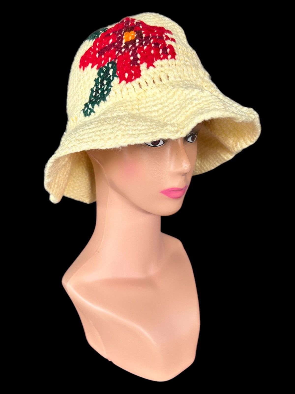 Japanese Brand × Kapital × Vintage Crochet Knitted Handmade Bucket Hats Size ONE SIZE - 1 Thumbnail