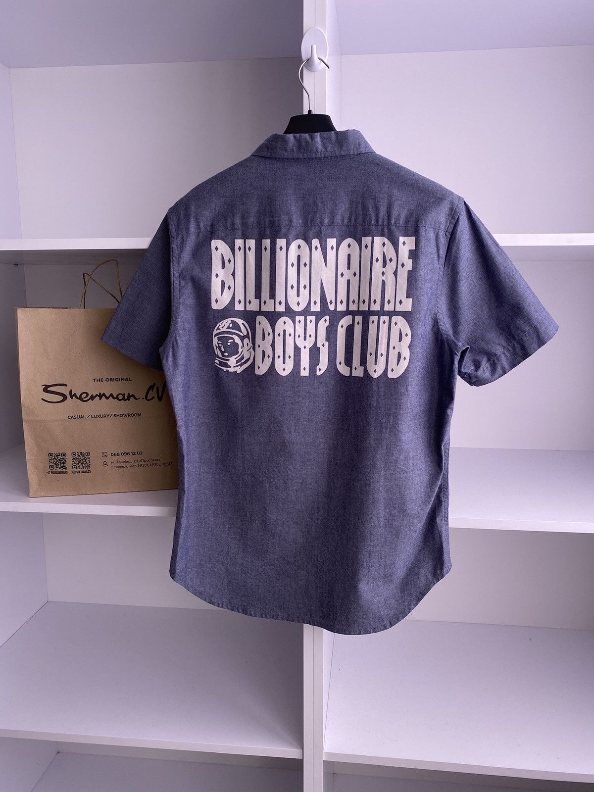 Vintage Billionaire Boys Club BBC short sleeve button up