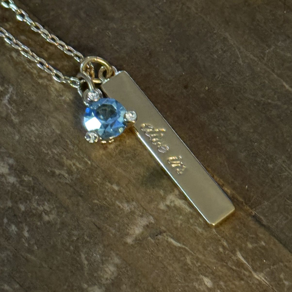 Kate Spade Kate Spade Dive In bar and Aquamarine pendant necklace Size ONE SIZE - 3 Thumbnail