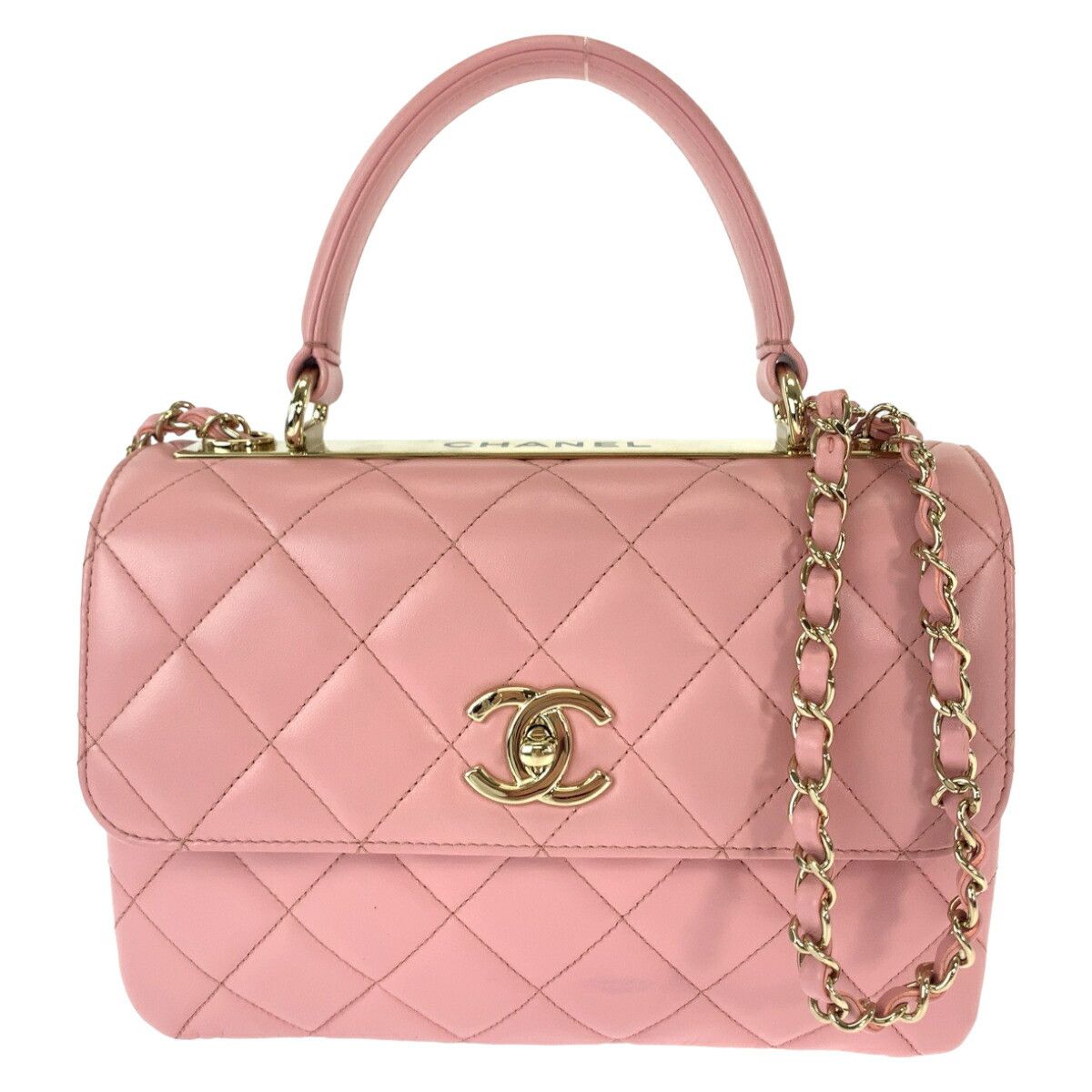Chanel Chanel Chanel Matelasse Lambskin 2way Chain Bag Leather Shoulder Bag DUTY FREE for USA Size ONE SIZE - 1 Thumbnail