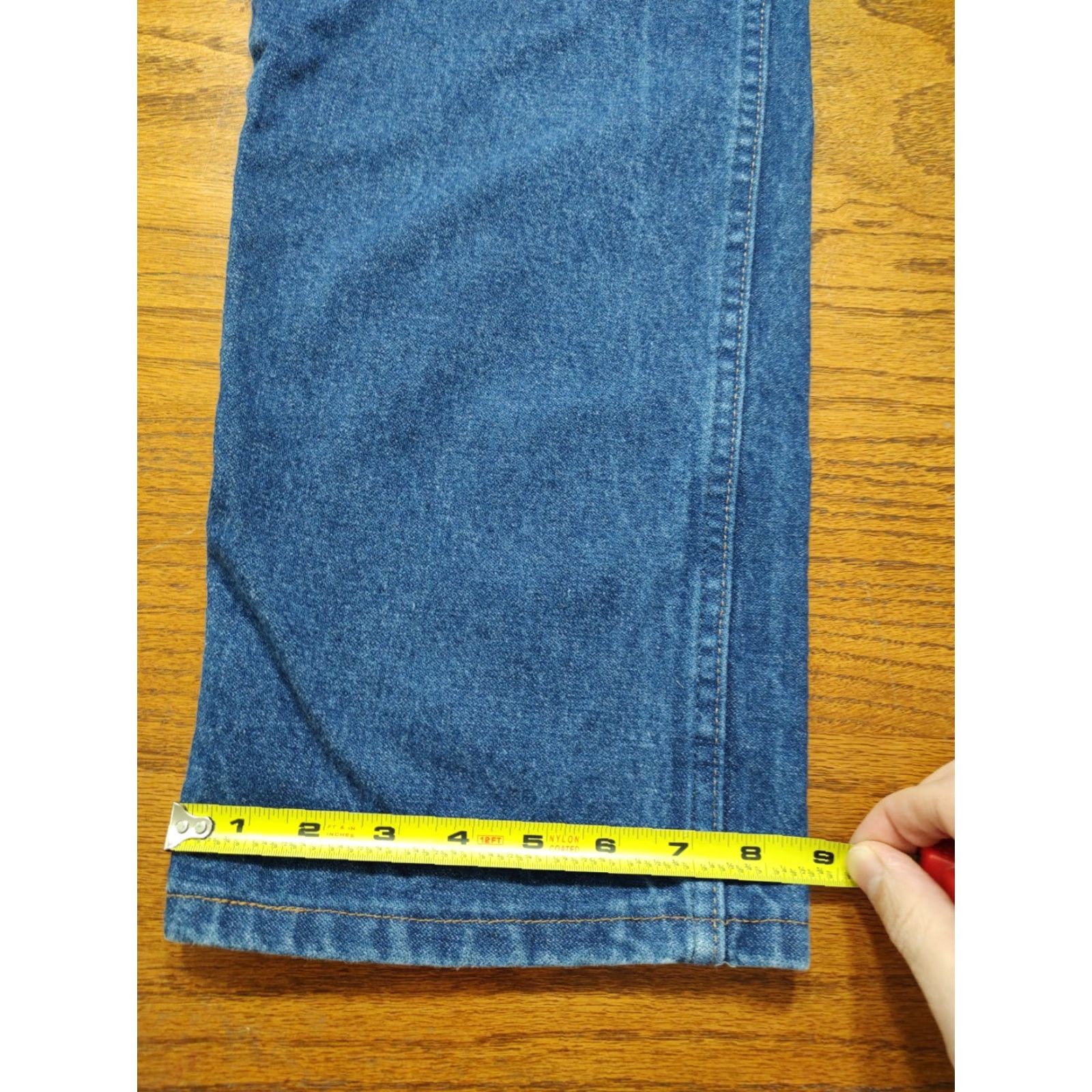Wrangler VINTAGE Wrangler 13MWZ Jeans Cowboy Cut Western Denim Mens 35x30 Blue 5-Pocket Slimming Regular Straight Euro Wash 80s 90s Cowboy Mens Size US 35 - 7 Thumbnail