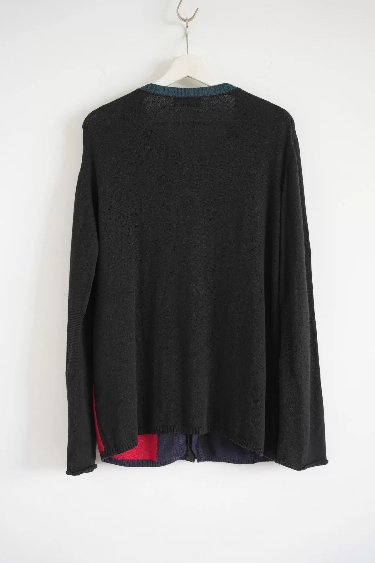 Yohji Yamamoto Yohji Yamamoto SS11 Mens Color Block Knit Cardigan Size US L / EU 52-54 / 3 - 2 Thumbnail