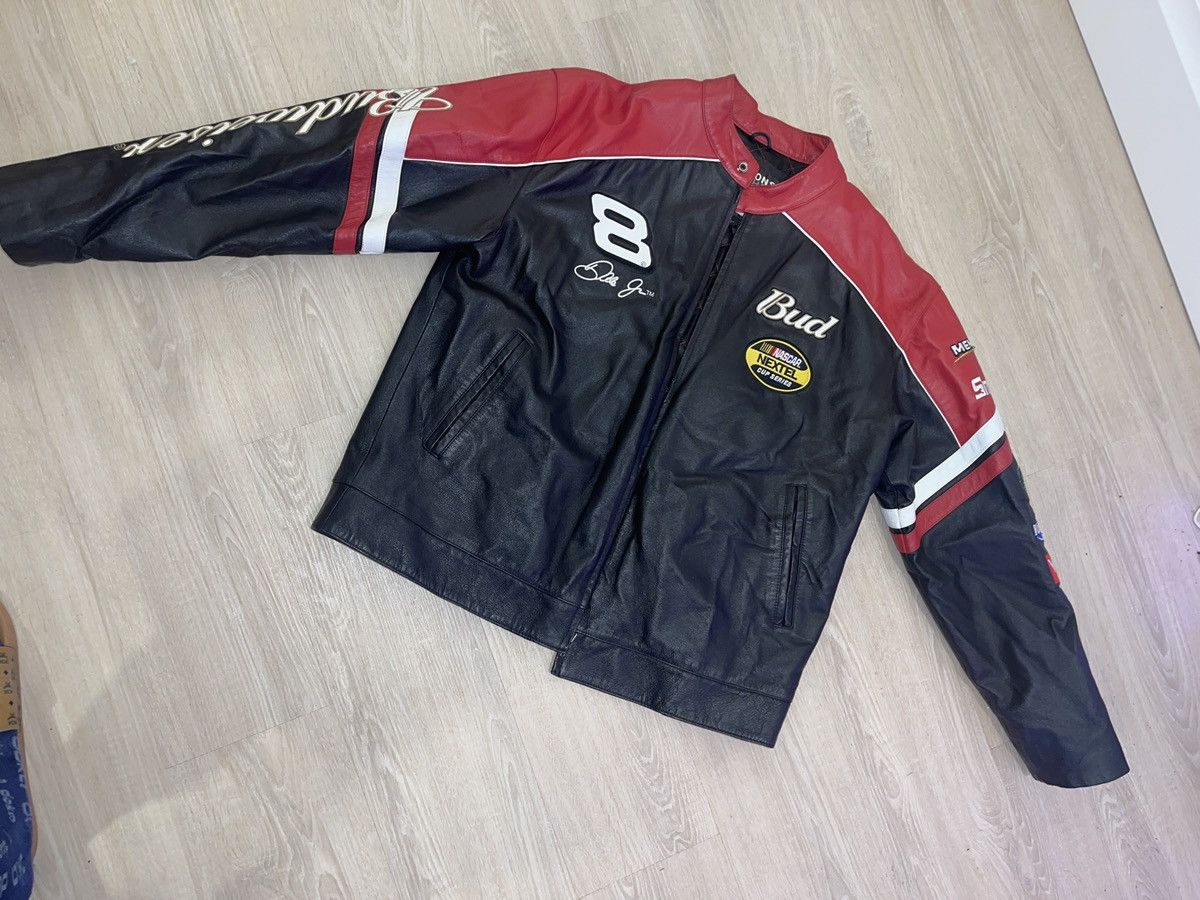 Wilsons Leather Budweiser NASCAR Leather Racing Jacket Size US L / EU 52-54 / 3 - 9 Thumbnail