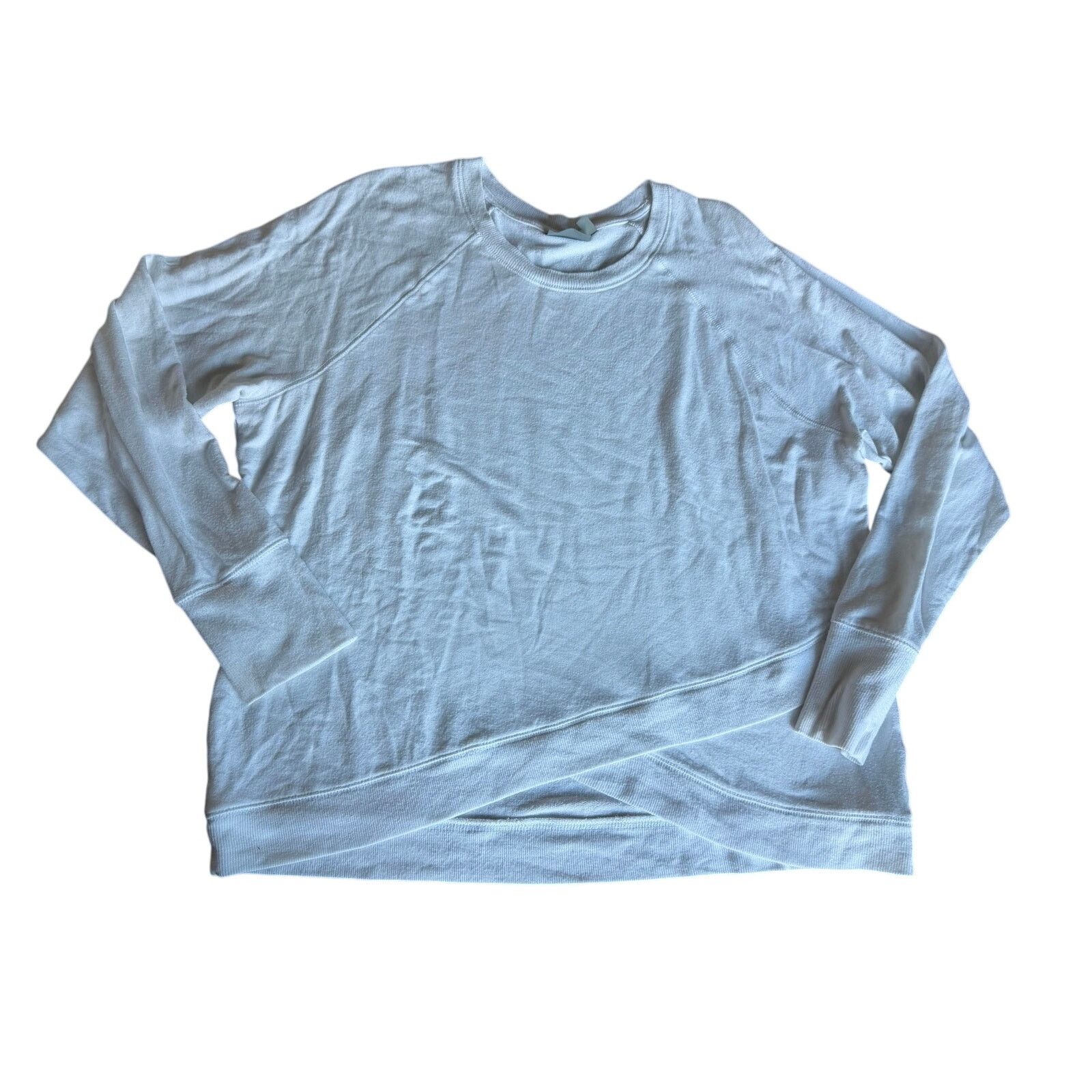 Athleta Athelta XL womens criss cross white crewneck sweatshirt Size XL / US 12-14 / IT 48-50 - 1 Thumbnail