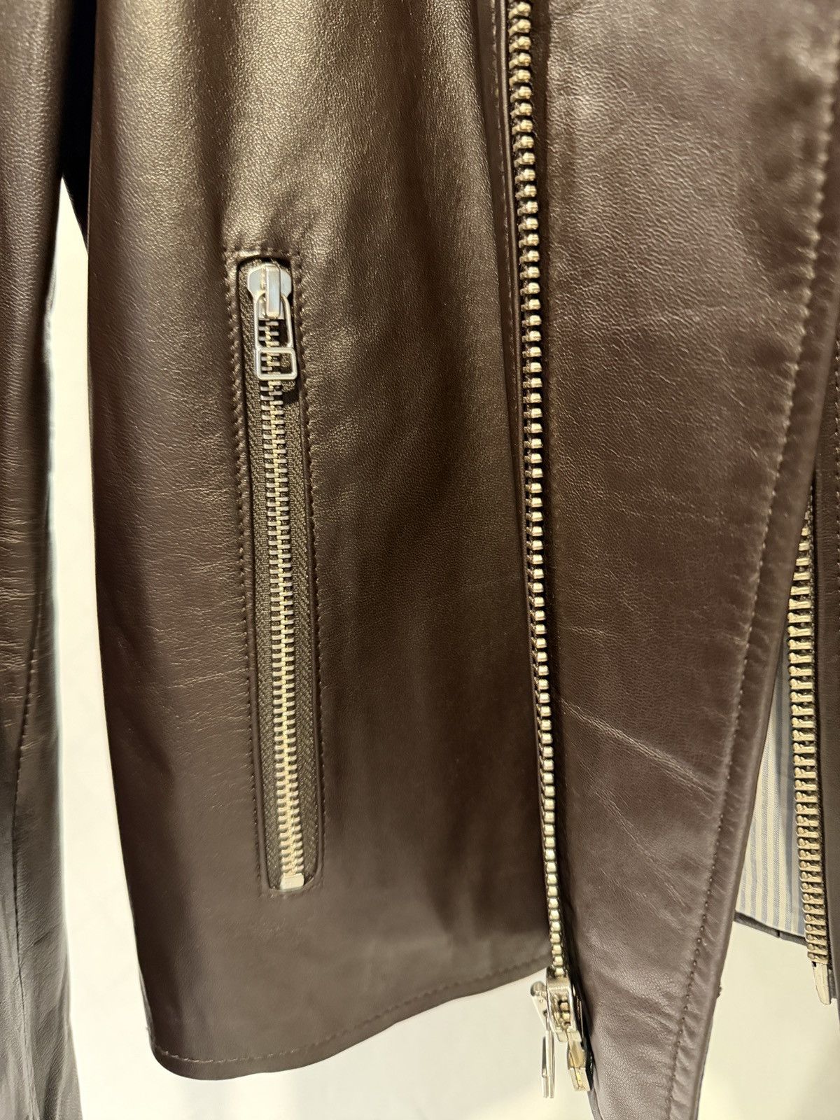 Shipley & Halmos Shipley & Halmos Leather Cafe Racer Jacket Size US S / EU 44-46 / 1 - 4 Thumbnail