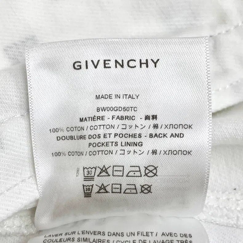 Givenchy Givenchy White Logo Print Cotton Collar Zip Front Long Sle Size XXS / US 00 / IT 34 - 7 Thumbnail