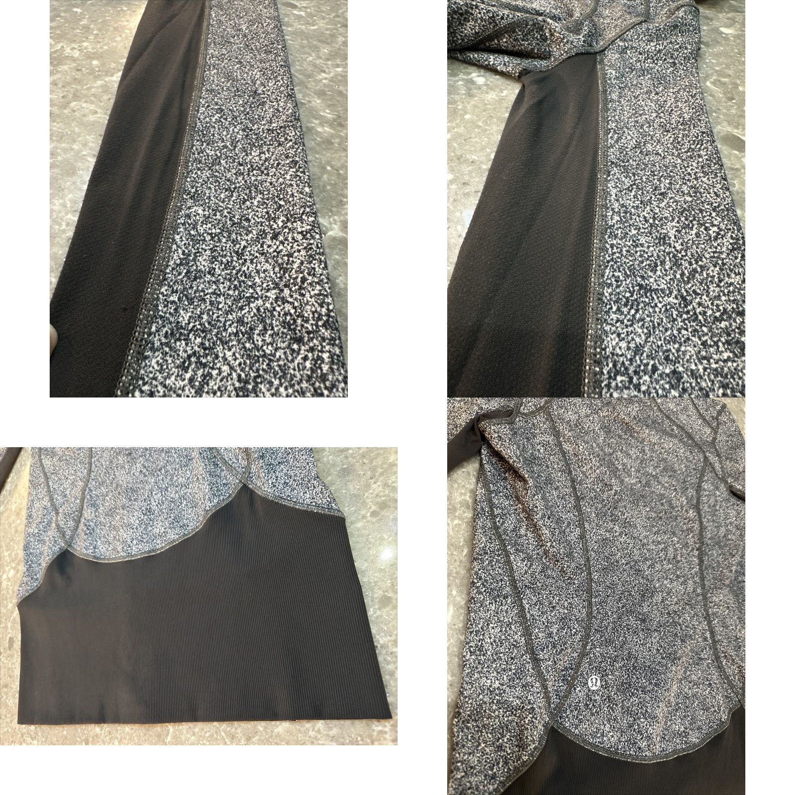 Lululemon VINTAGE Lululemon Daily Practice Jacket Hoodie Hooded Full Zip Rio Mist Deep Coal Women 6 Grey Jacket Size M / US 6-8 / IT 42-44 - 10 Thumbnail
