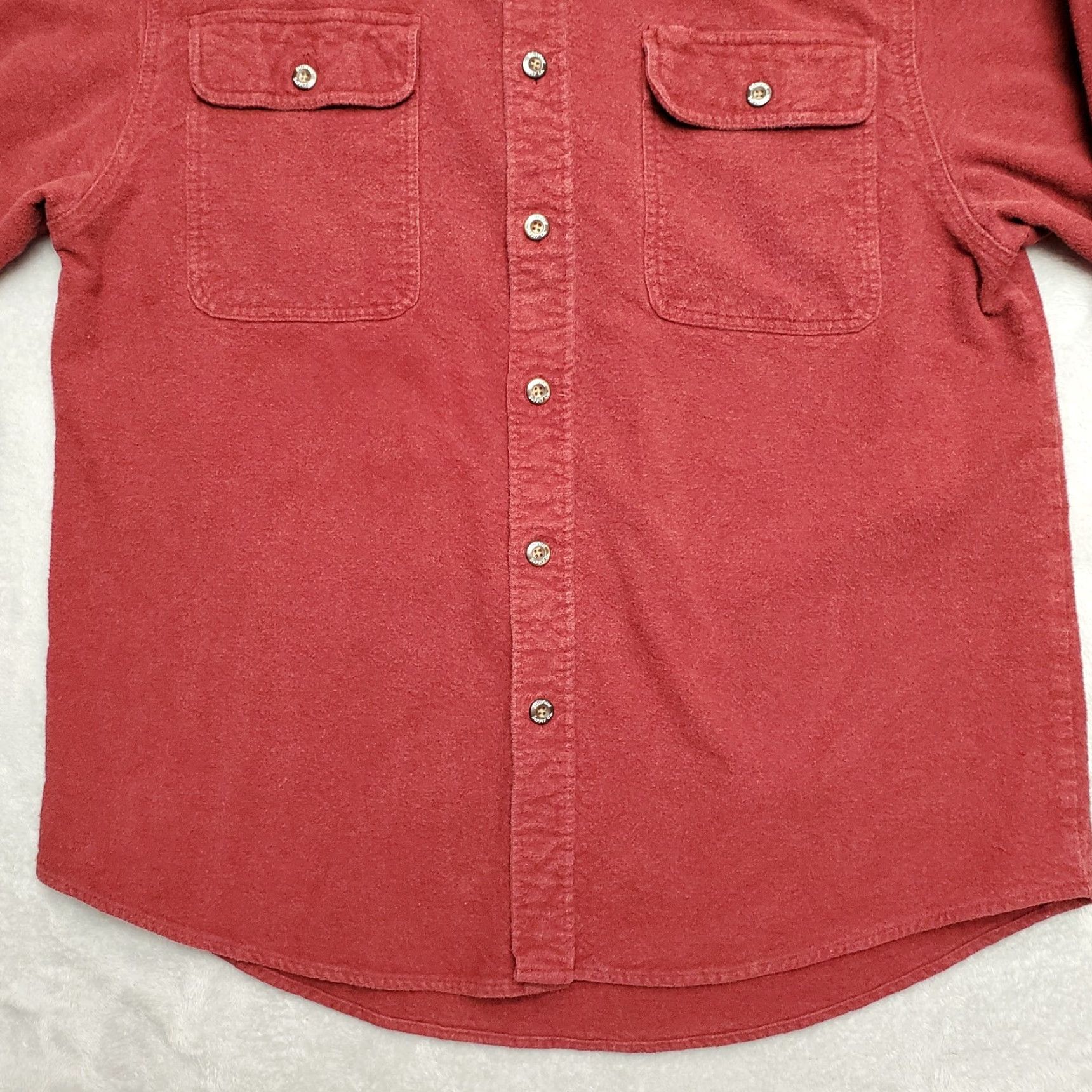 Vintage Stillwater Chamois Shirt Men XL Red Long Sleeve Outdoor Flannel Camping Size US XL / EU 56 / 4 - 2 Thumbnail