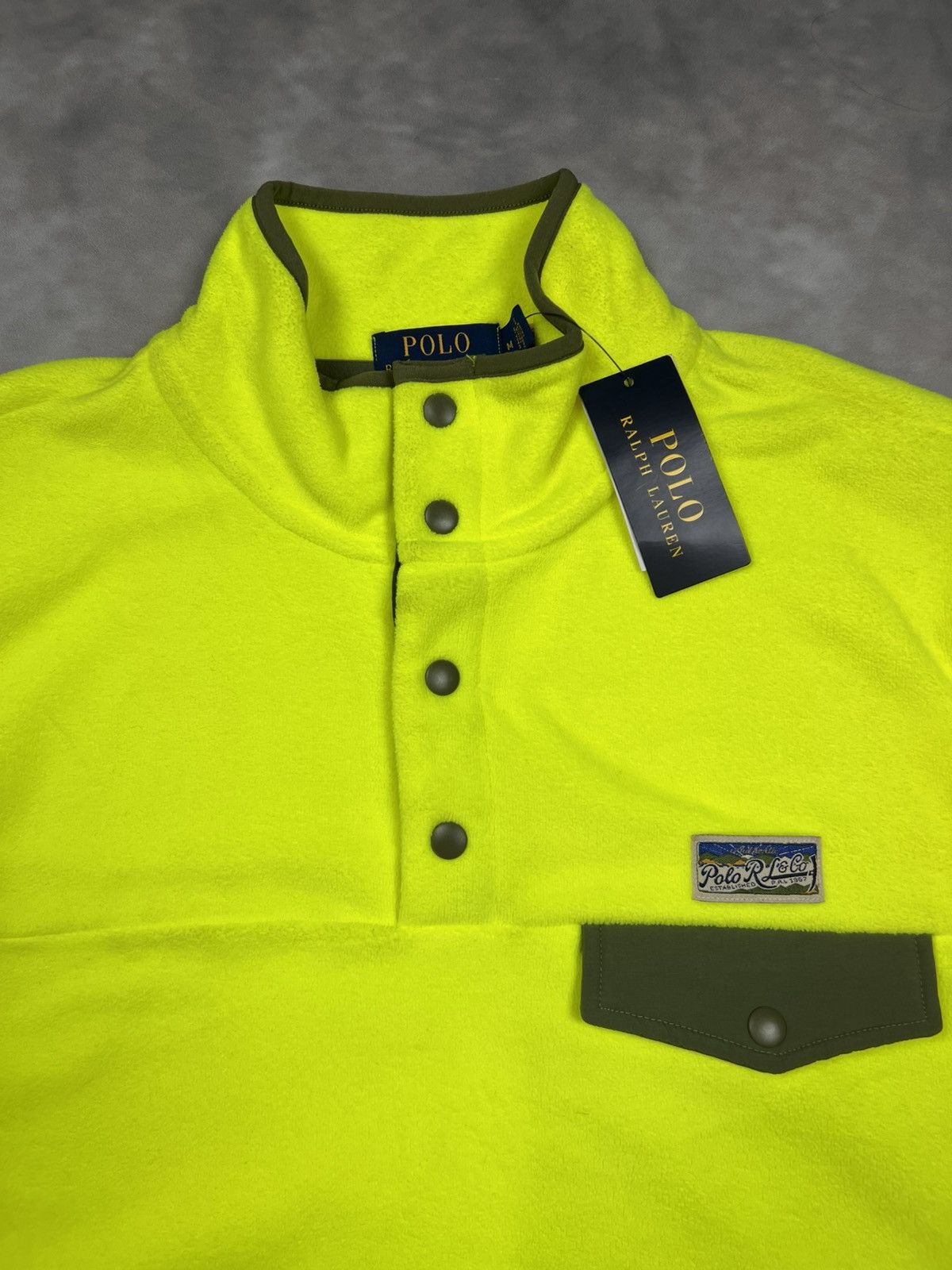 Polo Ralph Lauren NWT Polo Ralph Lauren Voyager Fleece Pullover Safety Yello M Size US M / EU 48-50 / 2 - 3 Thumbnail