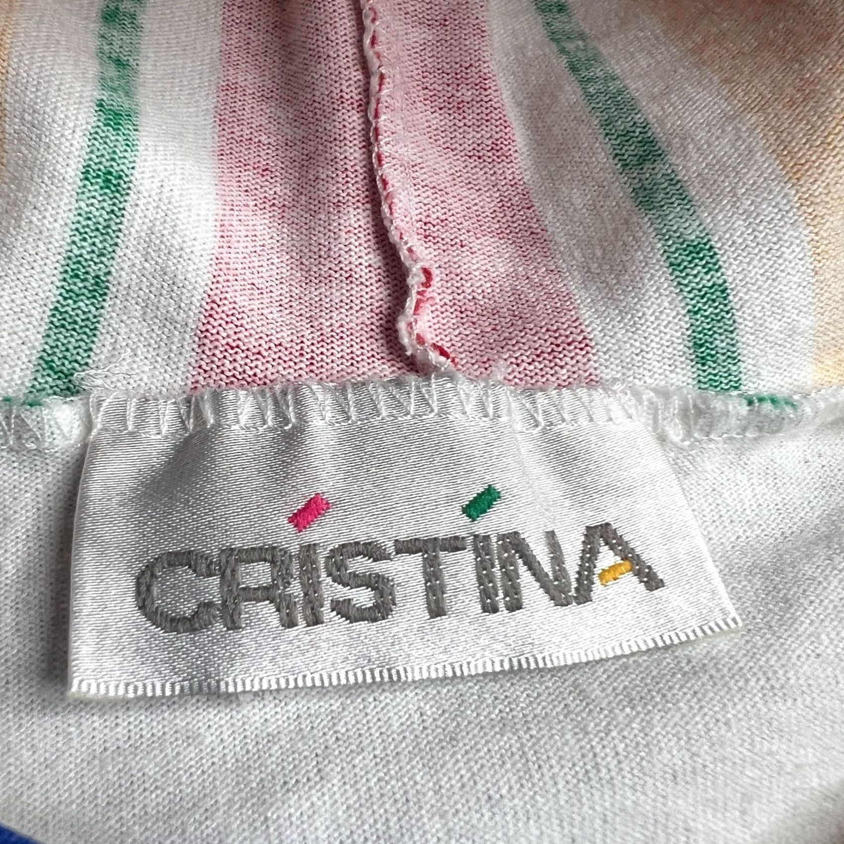 Vintage VINTAGE Cristina American Classic Hooded Long Sleeve Shirt L Mens White Striped Sleeves XL Size US L / EU 52-54 / 3 - 5 Thumbnail