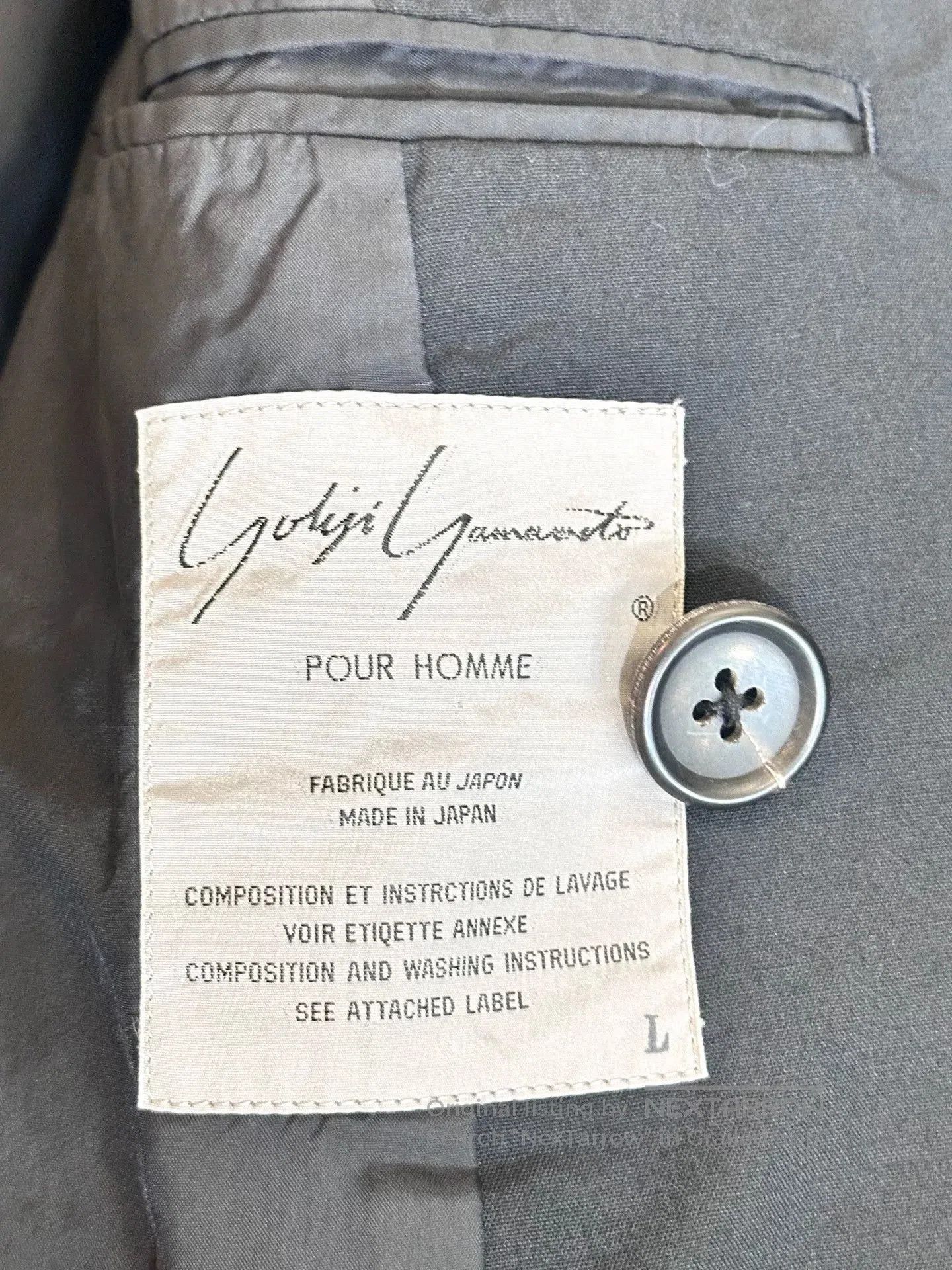Yohji Yamamoto Yohji Yamamoto 1991SS Double. Size US L / EU 52-54 / 3 - 4 Thumbnail