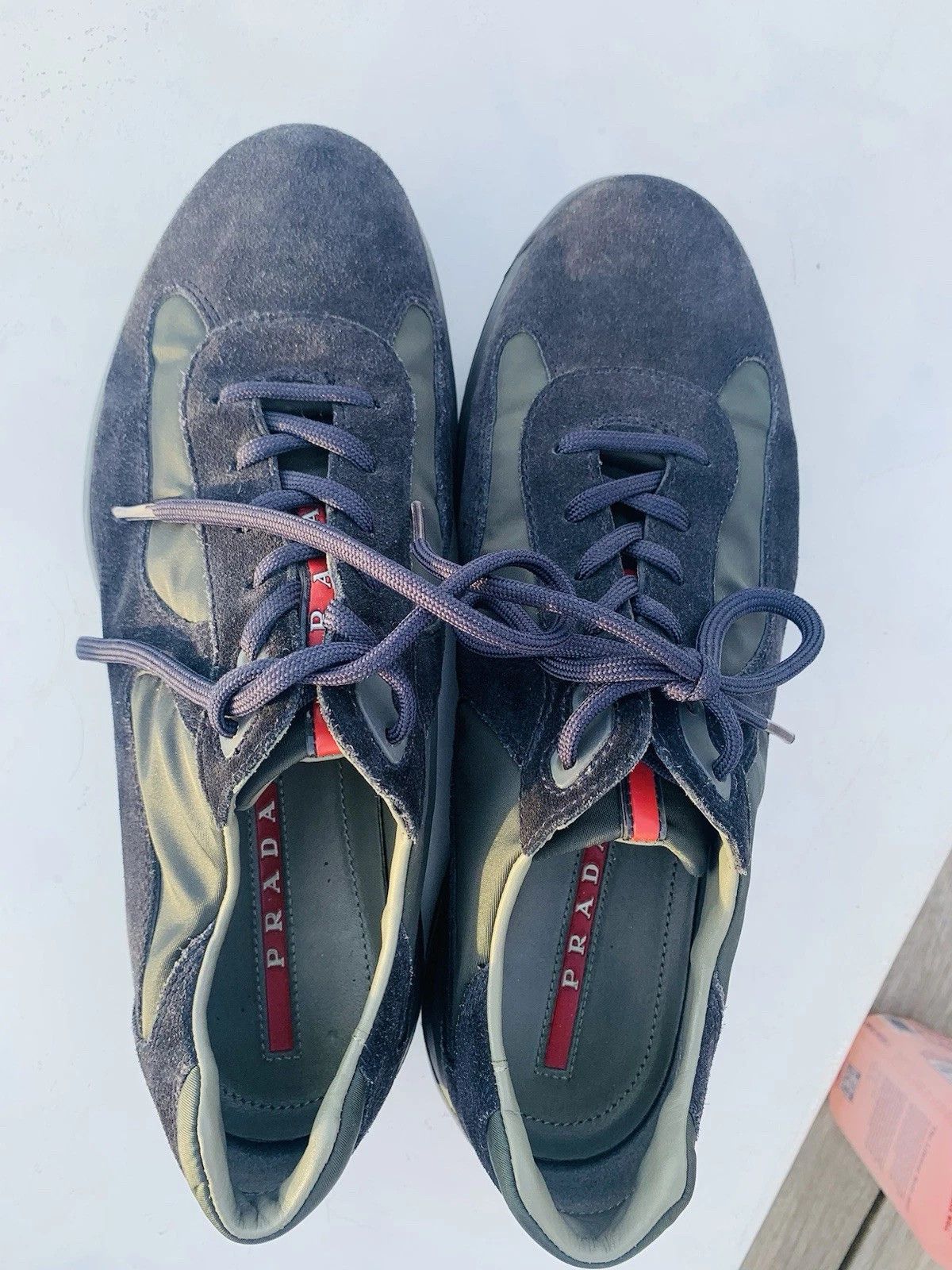 Prada Prada America's Cup Navy Blue Leather 9.5 Suede Size US 9.5 / EU 42-43 - 2 Thumbnail
