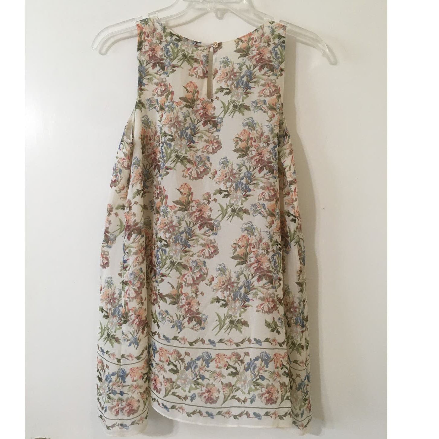 Other NWT Max Studio Edit XS Violette Lined Beige Muted Floral Top Size XS / US 0-2 / IT 36-38 - 2 Thumbnail