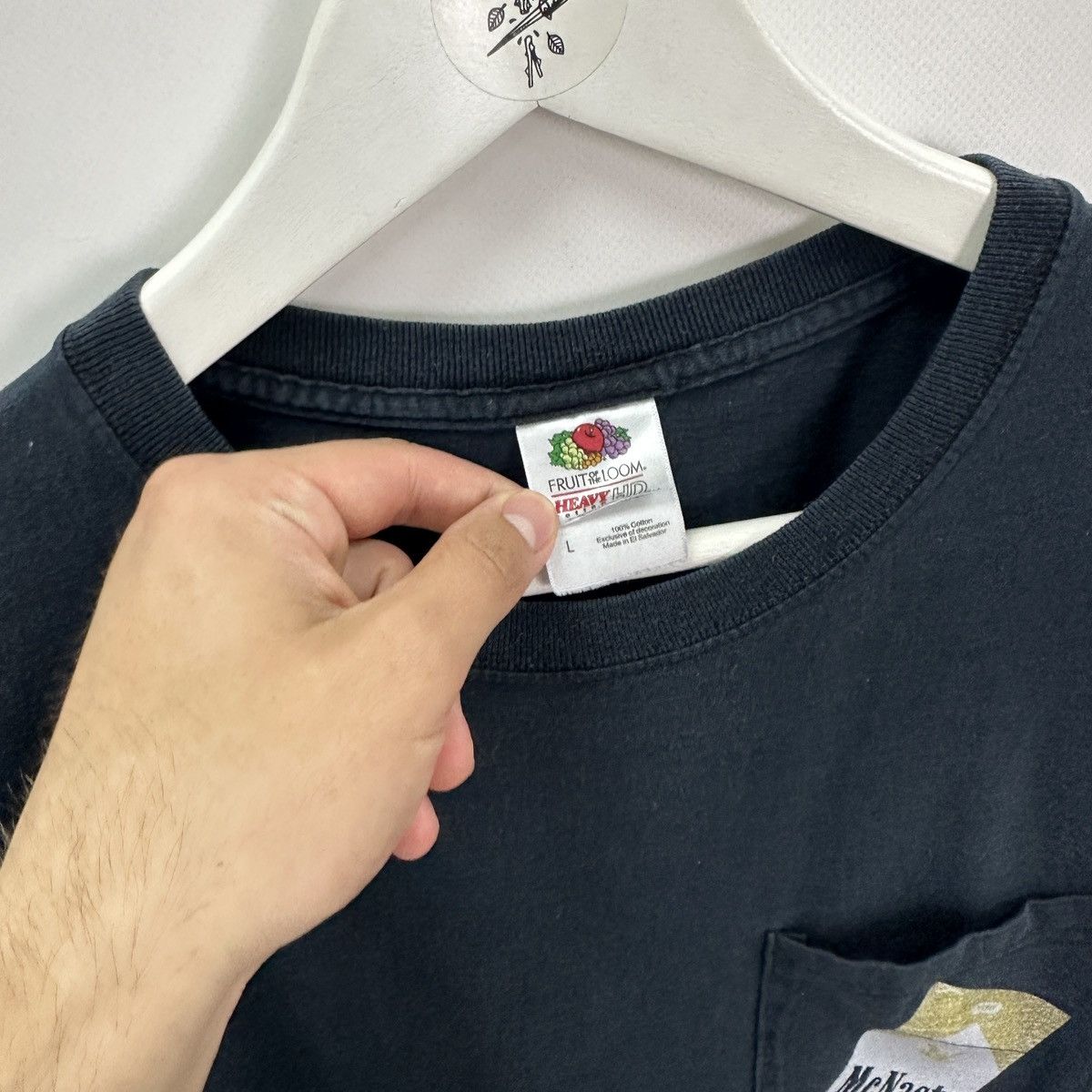 Band Tees Vintage 00s Mark Mcnairy New Amsterdam Cigarette pocket tee Size US L / EU 52-54 / 3 - 7 Thumbnail