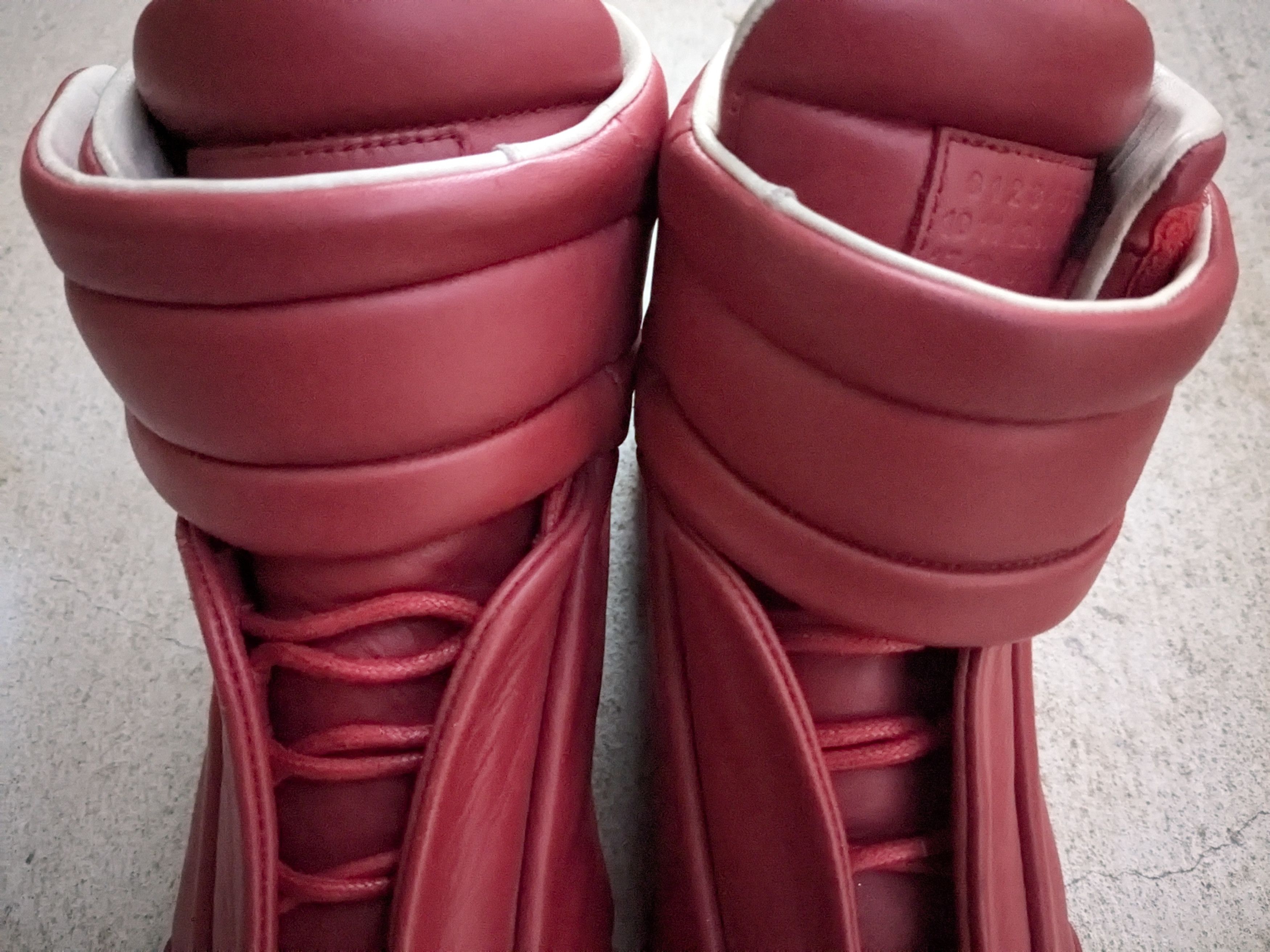 Maison Margiela Maison Margiela Future Red 8 41 Leather High Tops Size US 8 / EU 41 - 4 Thumbnail