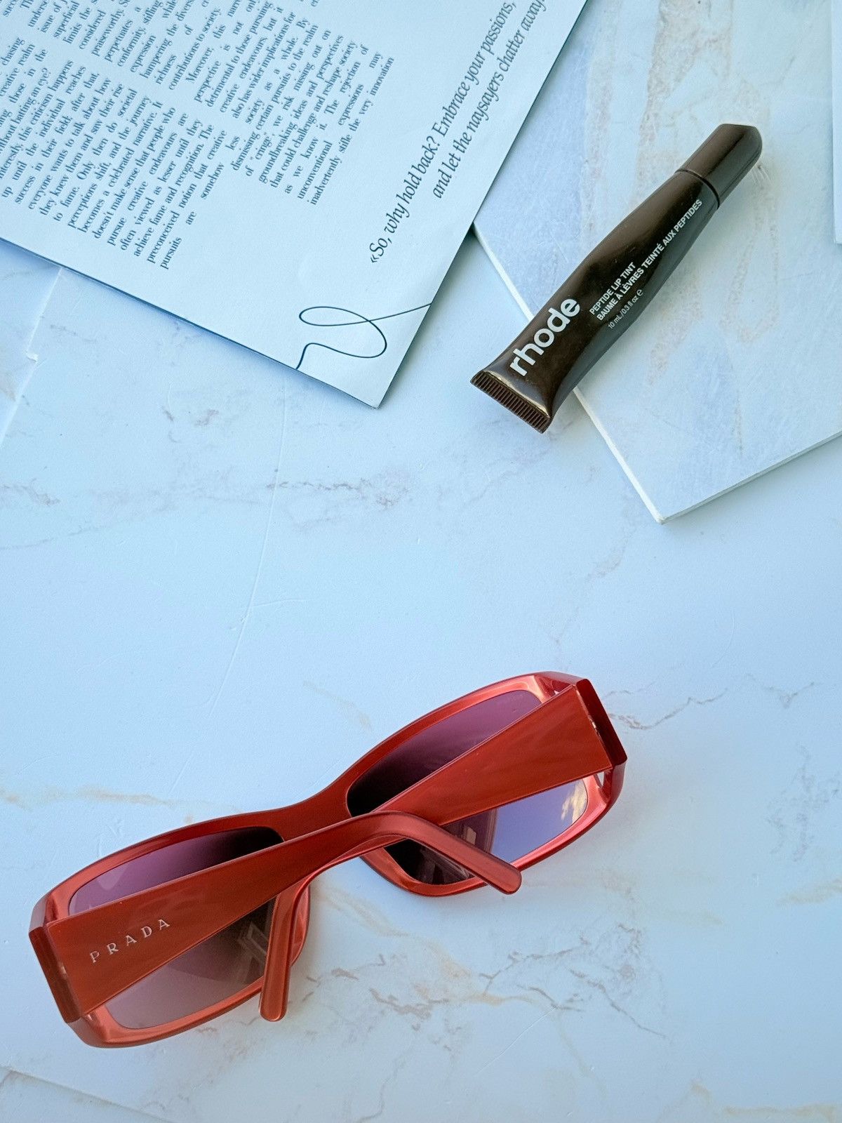 Prada Prada vintage red sunglasses SPR01F Size ONE SIZE - 1 Thumbnail