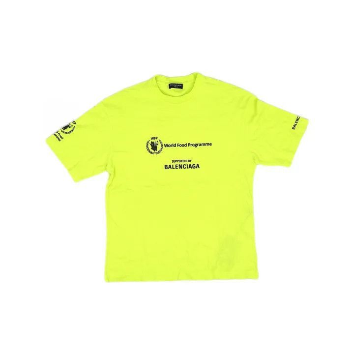 Balenciaga Balenciaga Balenciaga x WFP Logo Print Tshirt for Men -250 Size US S / EU 44-46 / 1 - 1 Thumbnail