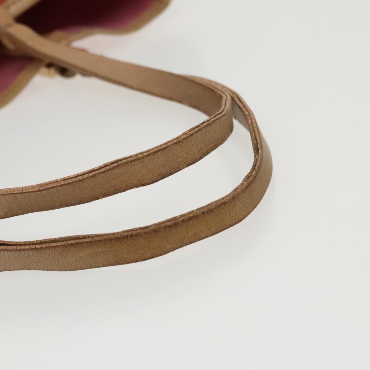 Fendi FENDI Zucchino Canvas Hand Bag Red Gold Size ONE SIZE - 7 Thumbnail