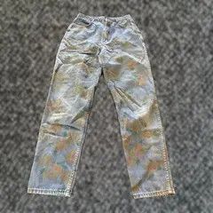 Japanese Brand Women Denim Pants Vintage Straight Trousers Size 27" / US 4 / IT 40 - 4 Thumbnail