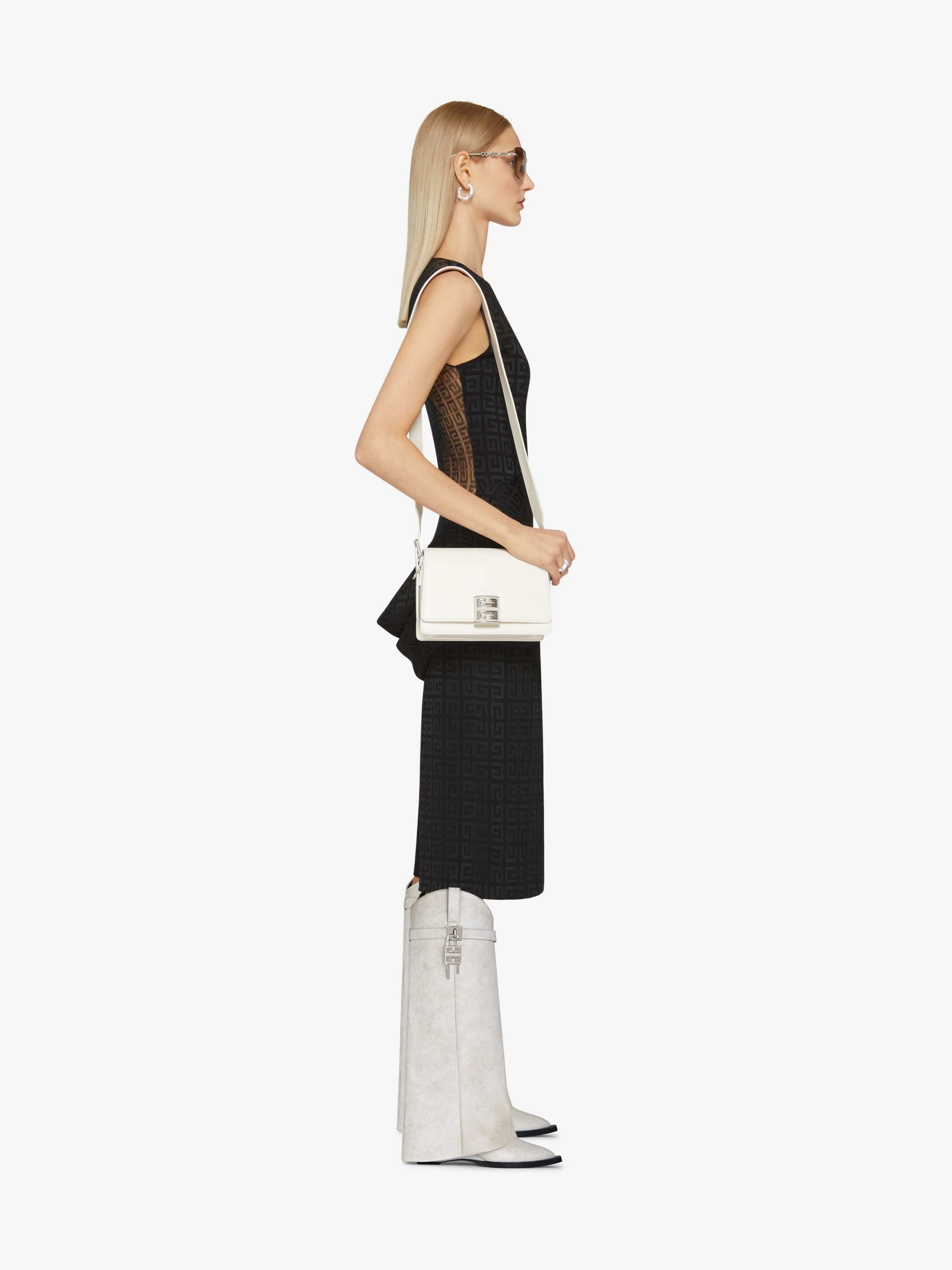 Givenchy o1srvl11e0525 Shark Lock Cowboy High Boots 60mm in Ivory Size US 9 / IT 39 - 4 Thumbnail