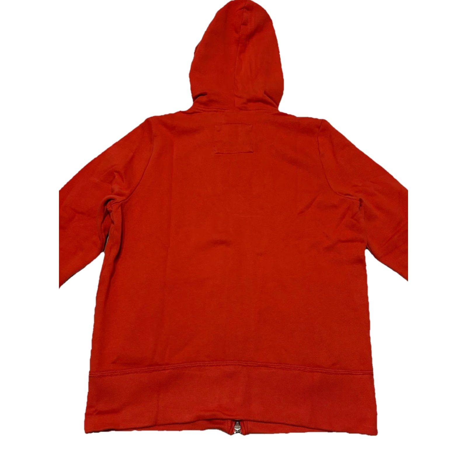 Abercrombie & Fitch Logo Hoodie NY Womens L Orange Full Zip Sweatshirt Y2K NWT
