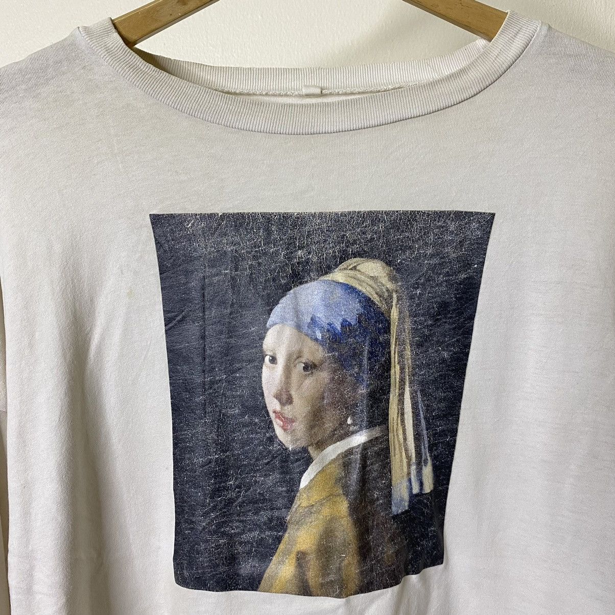 Vintage Vintage Johannes Vermeer Artwork Girl with a Pearl Earring Size US M / EU 48-50 / 2 - 2 Thumbnail