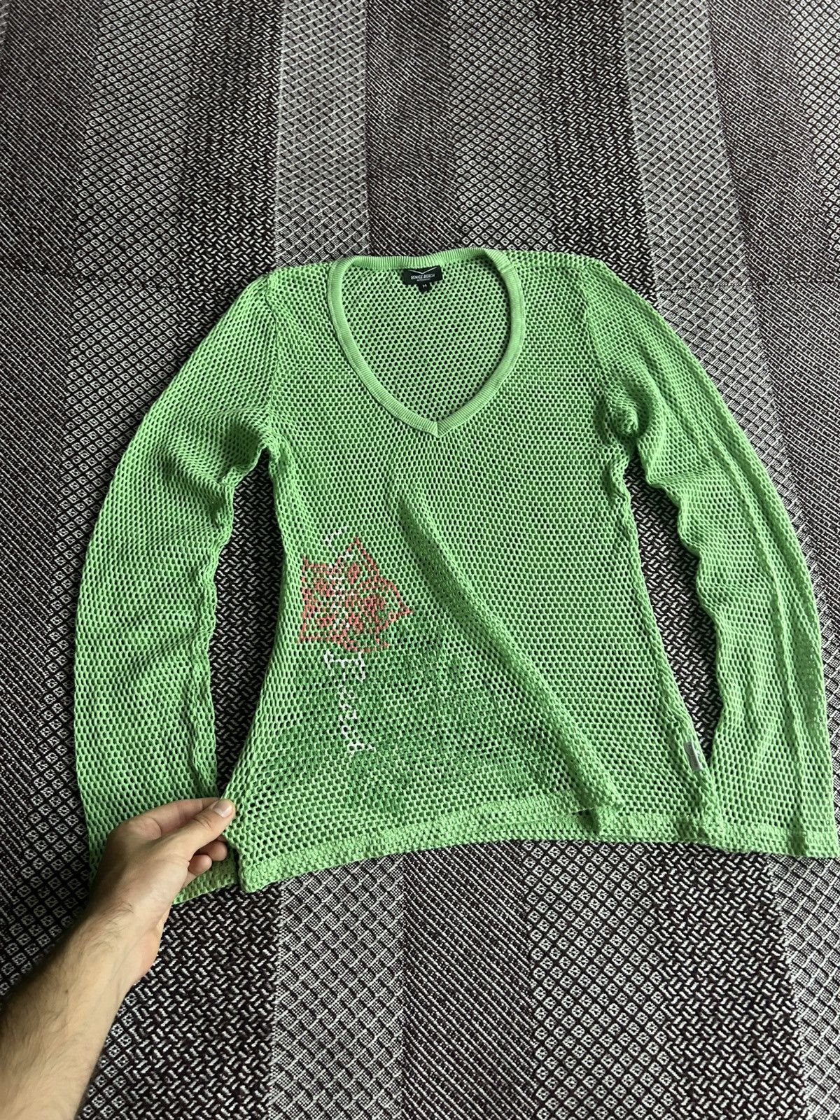 Vintage Venice Beach Activewear Transparent Long Sleeve Top Y2K Sz M Size M / US 6-8 / IT 42-44 - 5 Thumbnail