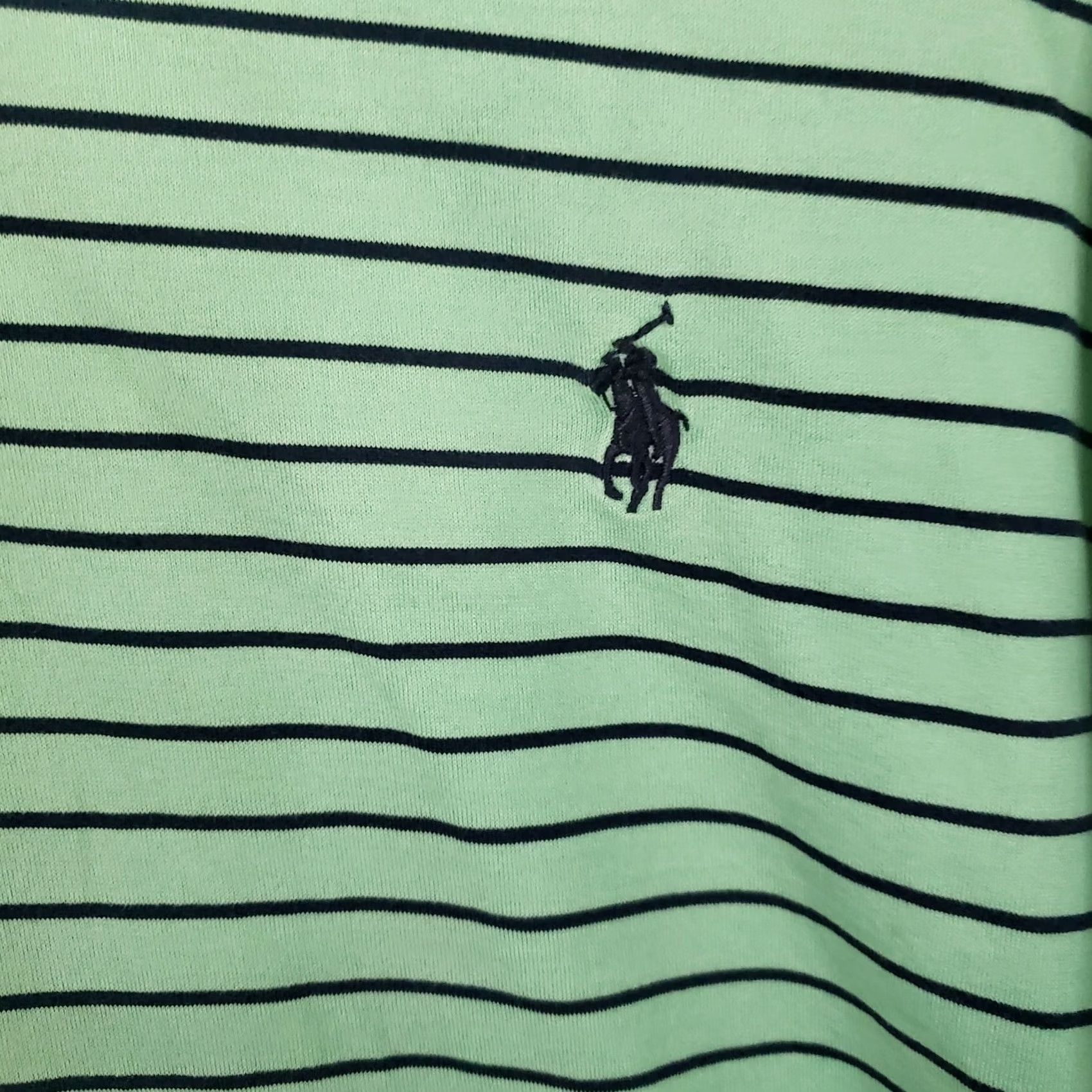 Polo Ralph Lauren Polo Ralph Lauren Green Striped XL Short Sleeve Cotton Golf Shirt St. Jude Men Size US XL / EU 56 / 4 - 6 Thumbnail