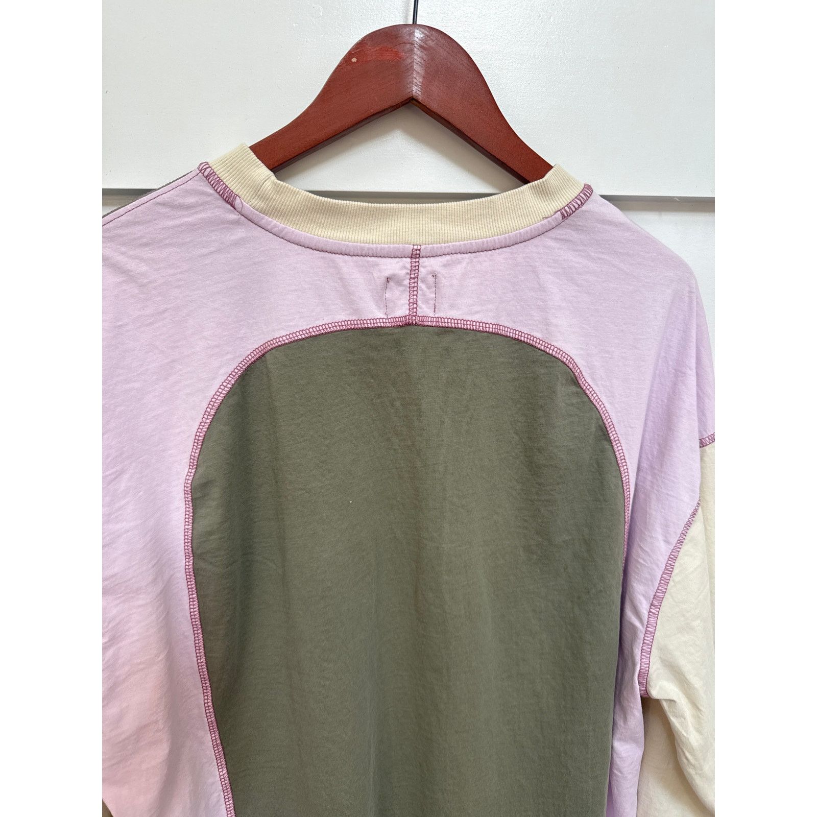 Bdg BDG Colby Seamed Colorblock Relaxed 90's Long Sleeve Tee, L Size L / US 10 / IT 46 - 7 Thumbnail