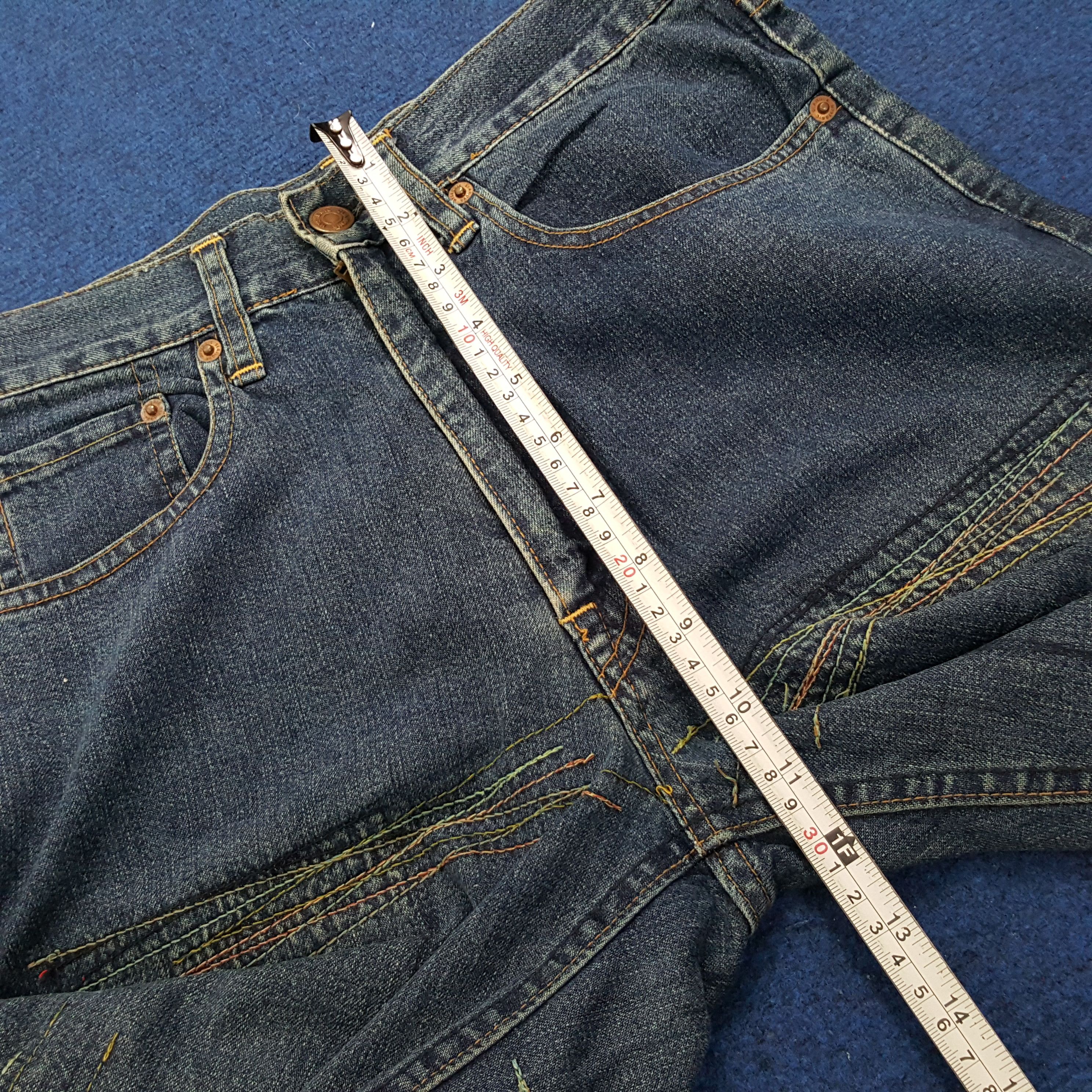 Hysteric Glamour HYSTERIC GLAMOUR Kinky Scratch Stitching Distressed Jeans Size US 28 / EU 44 - 6 Thumbnail