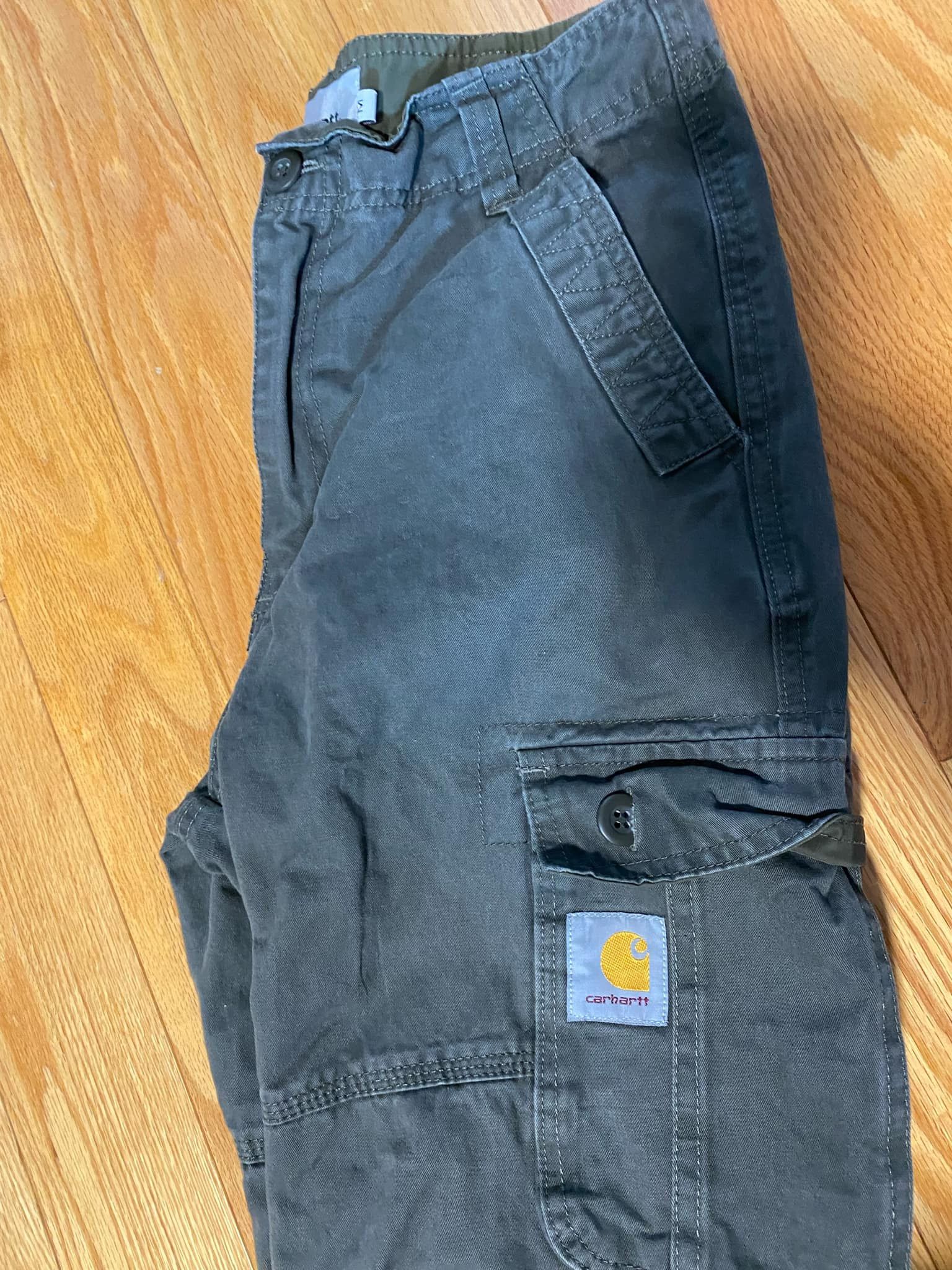 Carhartt Thrifted Carhartt Olive green Cargos Size US 30 / EU 46 - 3 Thumbnail