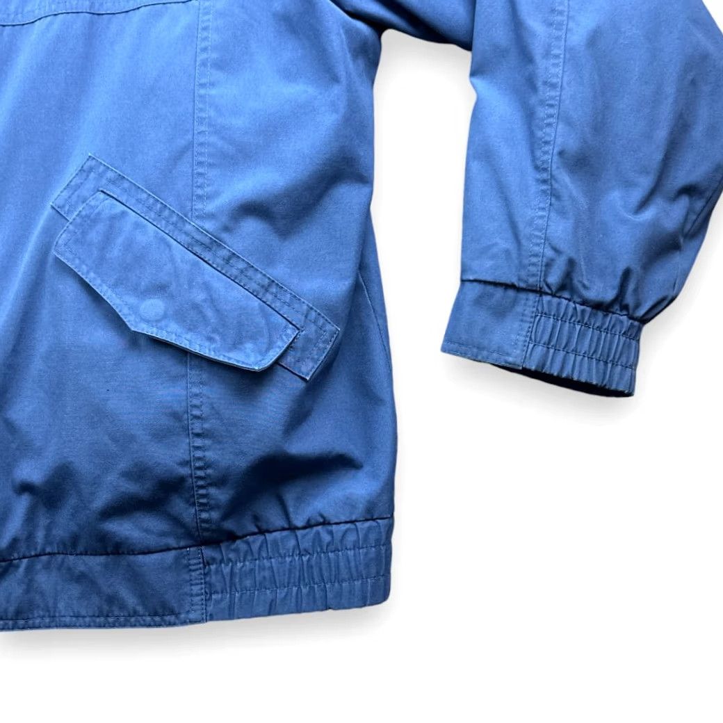 London Fog VINTAGE London Fog Jacket Bomber Jacket Blue XL Adult Long 48 EXTRA LARGE Hooded Removable Lining ZIP Snaps Pockets 80s Men Size US XL / EU 56 / 4 - 7 Thumbnail