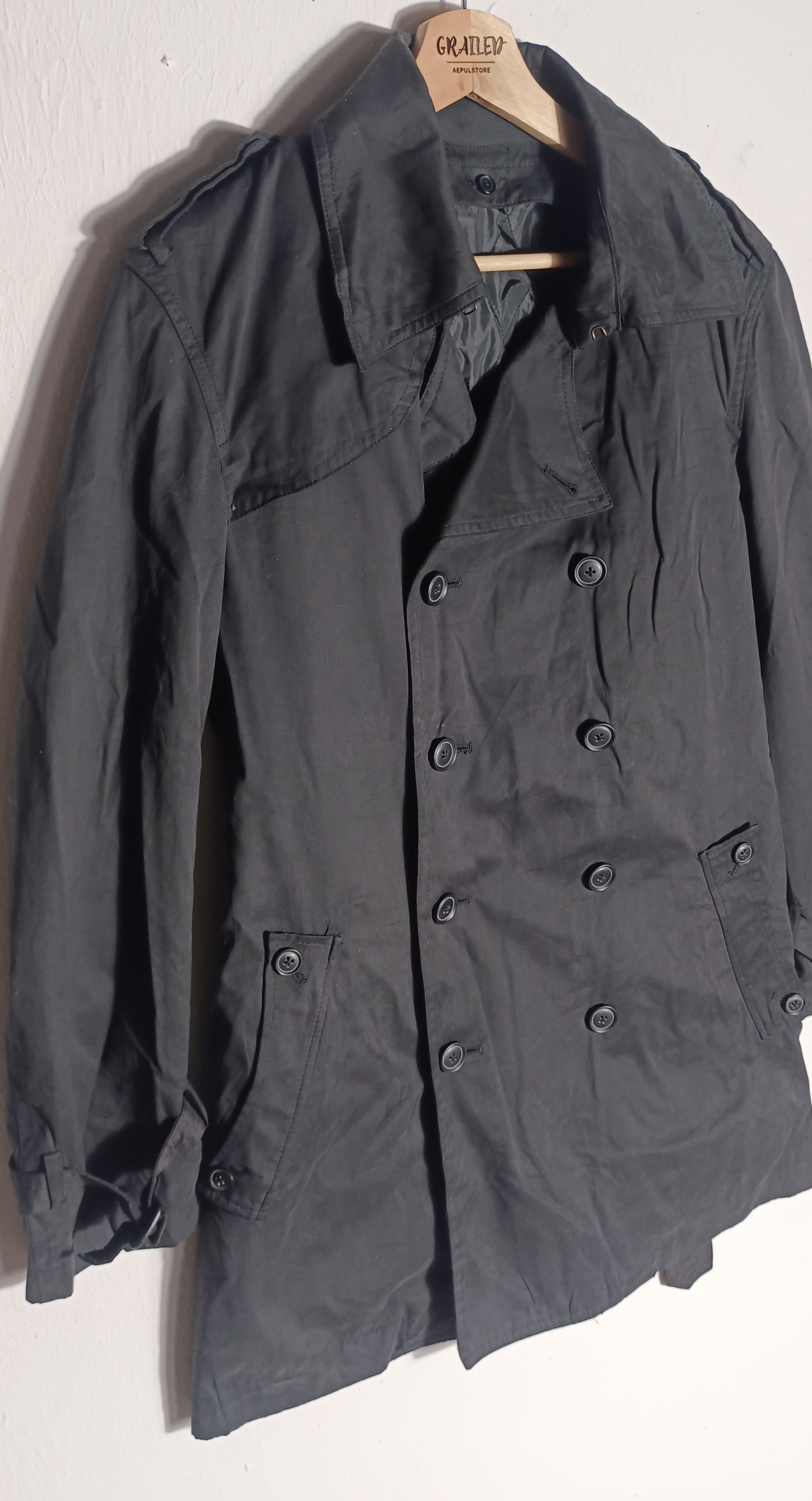 Japanese Brand 🔥AVV HOMME double breasted Half Coat Size US M / EU 48-50 / 2 - 4 Thumbnail