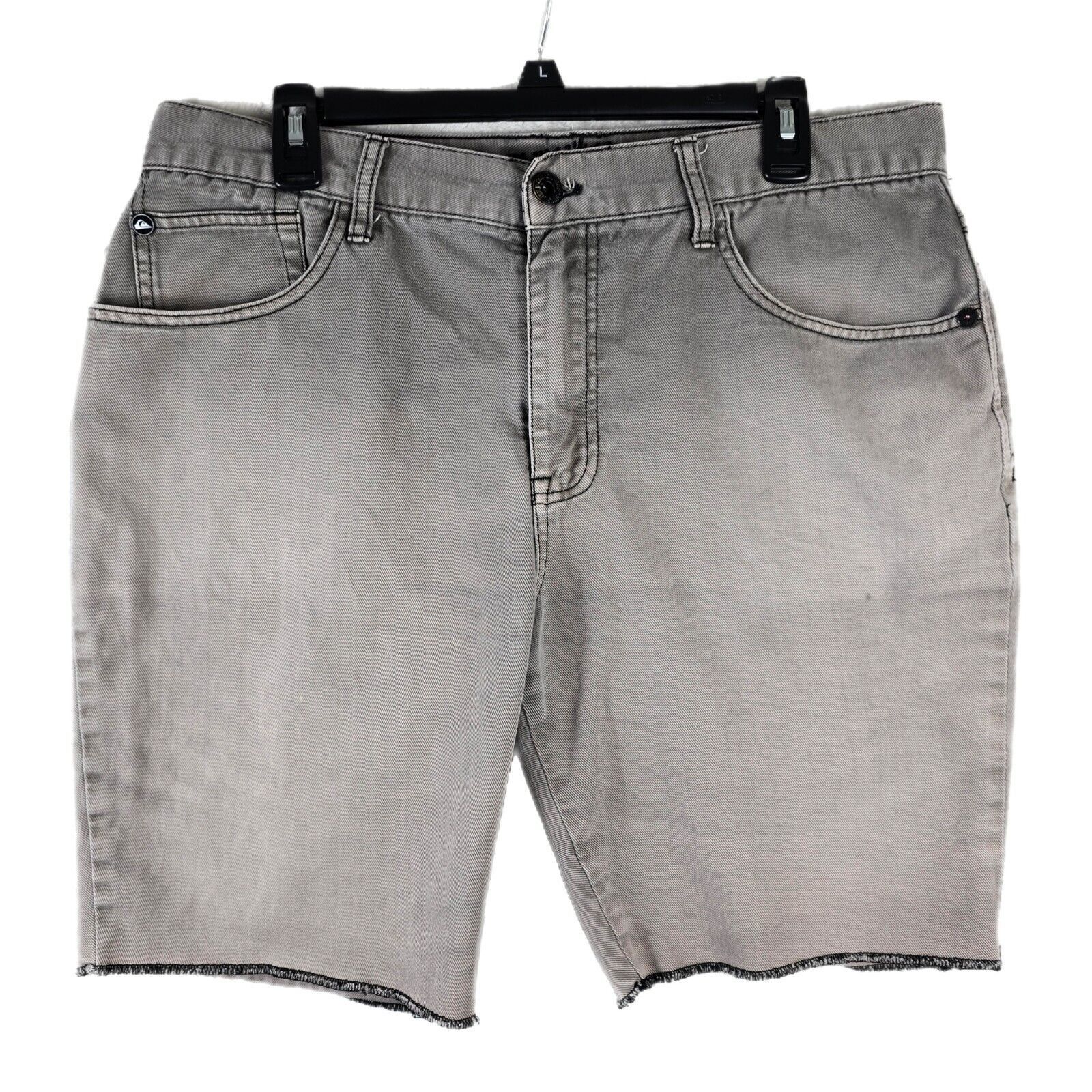 Quiksilver Vintage Quiksilver Denim Shorts 36 Grey Y2K Surf Skate Size US 36 / EU 52 - 1 Thumbnail