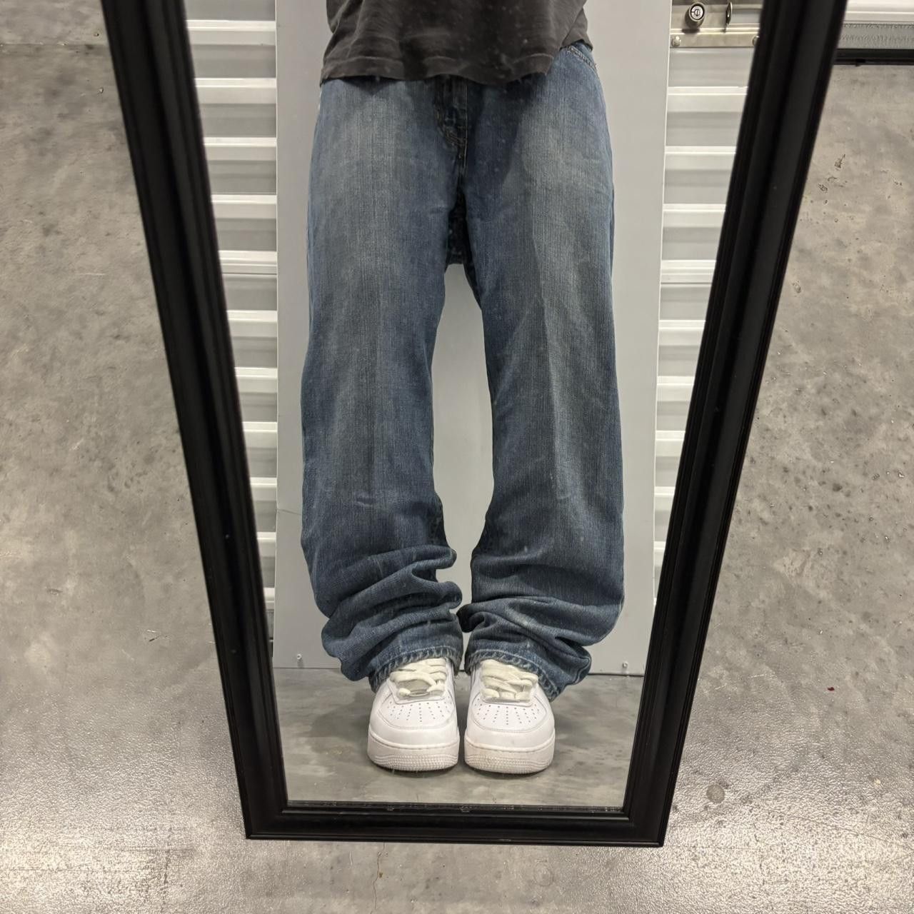 Gap × Vintage Crazy Vintage 90s Grunge Dark Wash Gap Bootcut Denim Jeans! Size US 32 / EU 48 - 1 Thumbnail