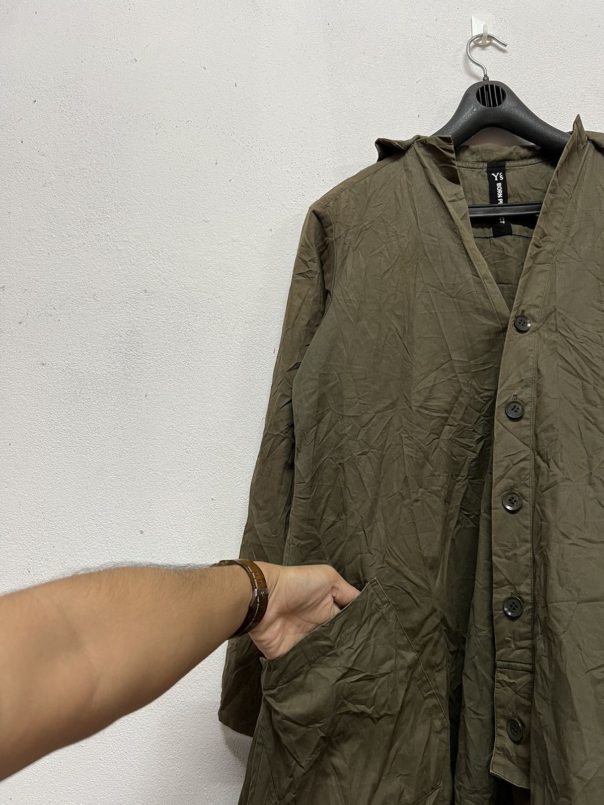 Designer × Y's × Yohji Yamamoto Y’s Yohji Yamamoto Born Product Out Pocket Shirt Dres Jacket Size XS / US 0-2 / IT 36-38 - 4 Thumbnail
