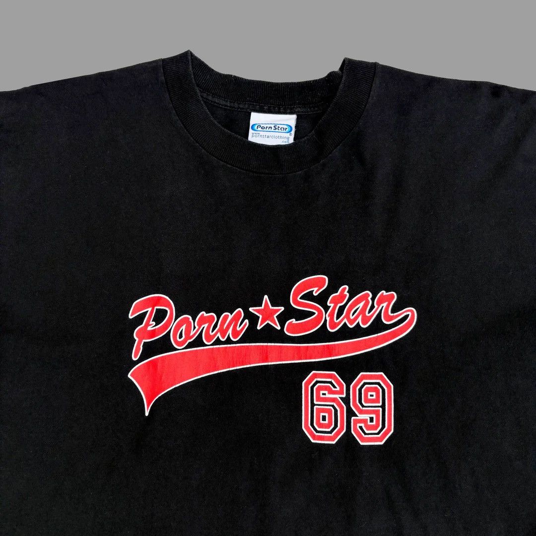 Vintage Pornstar 1990 90s Vintage 69 Baseball Rare L/S Logo T-Shirt Size US XL / EU 56 / 4 - 3 Thumbnail
