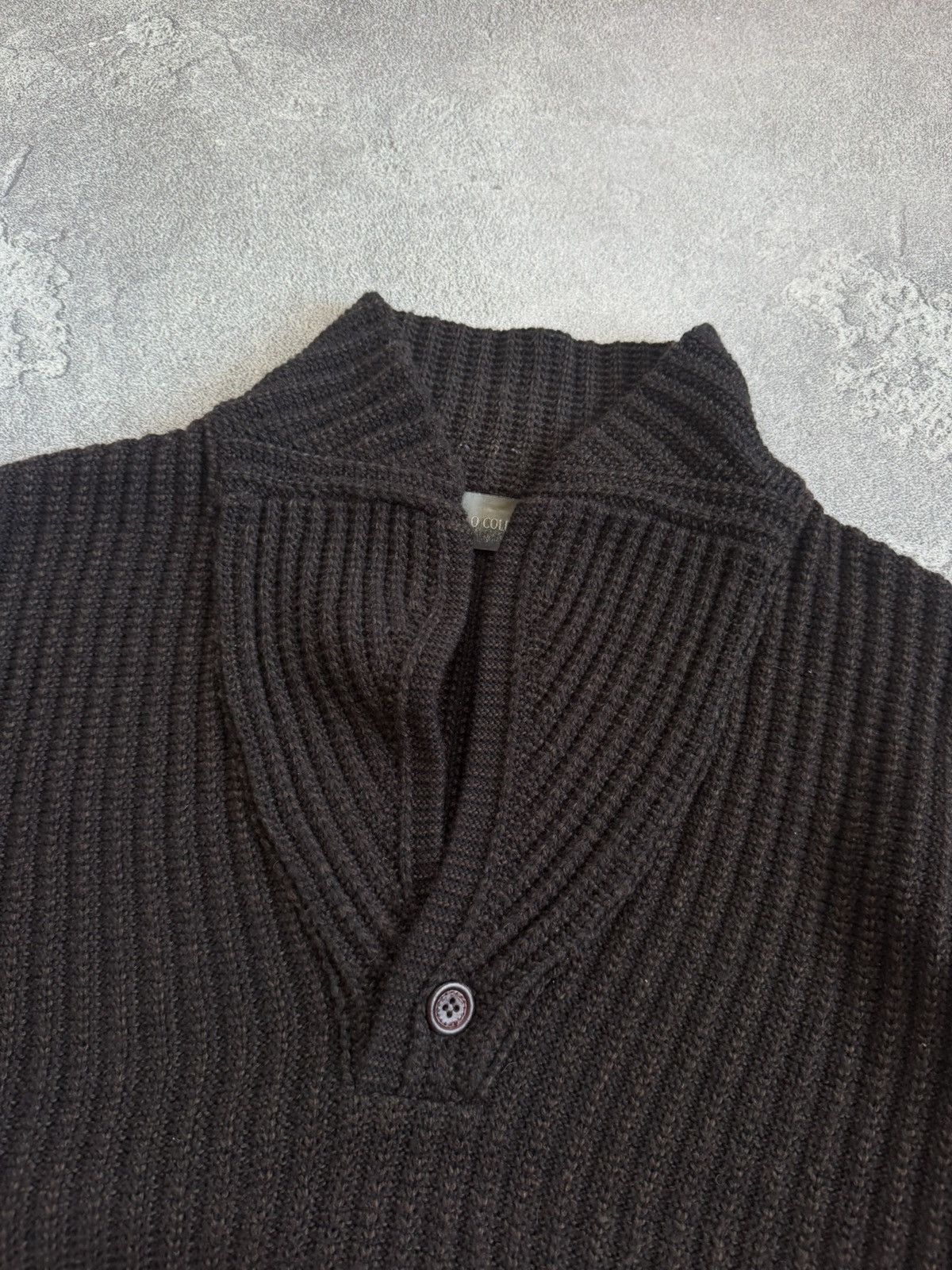 Carlo Colucci Carlo Colucci 54size brown sweater knitwear jumper pullover Size US XL / EU 56 / 4 - 8 Thumbnail