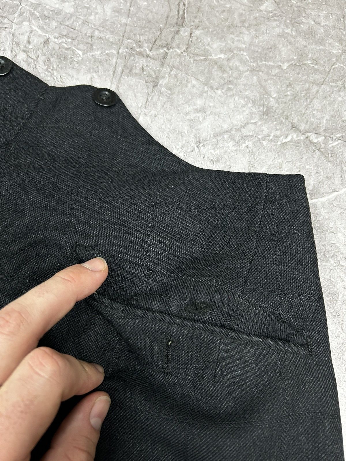 Japanese Brand Antique ≥1920s European Suspender Japanese Wool Trousers Size US 34 / EU 50 - 6 Thumbnail