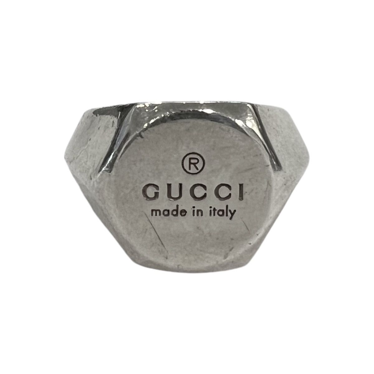 Gucci Gucci Silver Signet Ring Size ONE SIZE - 1 Thumbnail