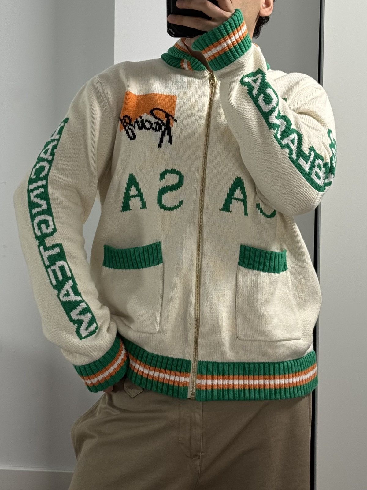 Casablanca Casablanca Racing Team Cardigan Retro Bunny Knit Size US L / EU 52-54 / 3 - 7 Thumbnail