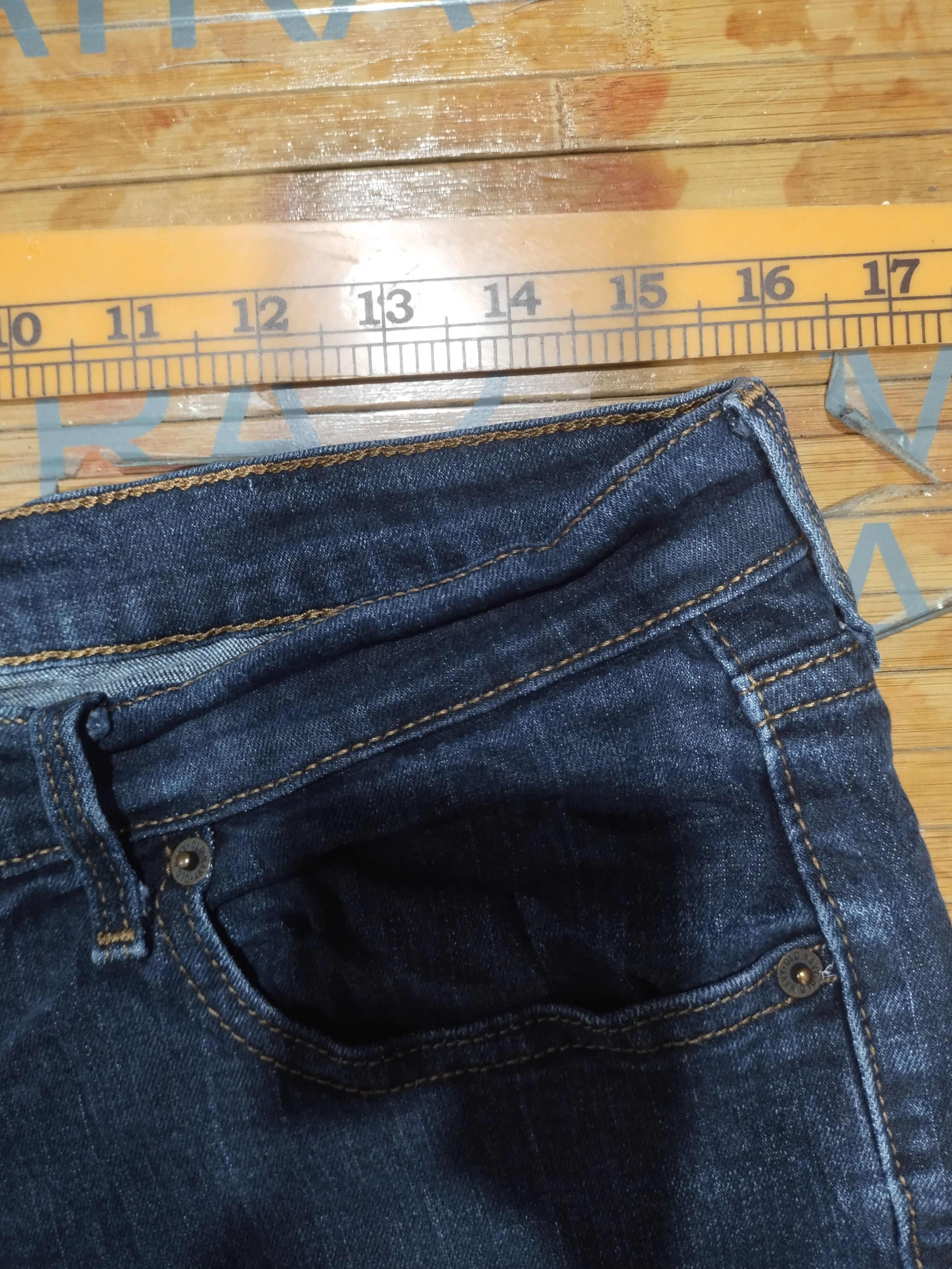 Old Navy × Vintage Jeans Stretch Women Old Navy Sz L ( 31"/32") Size 31" - 7 Thumbnail
