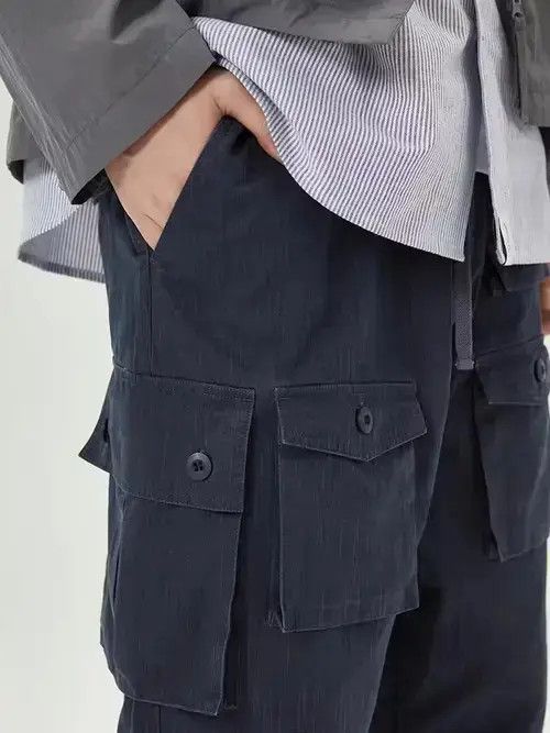 Other 21SS Tokyo Union Japanese Navy Multi Pockets Worker Pants Size US 32 / EU 48 - 4 Thumbnail