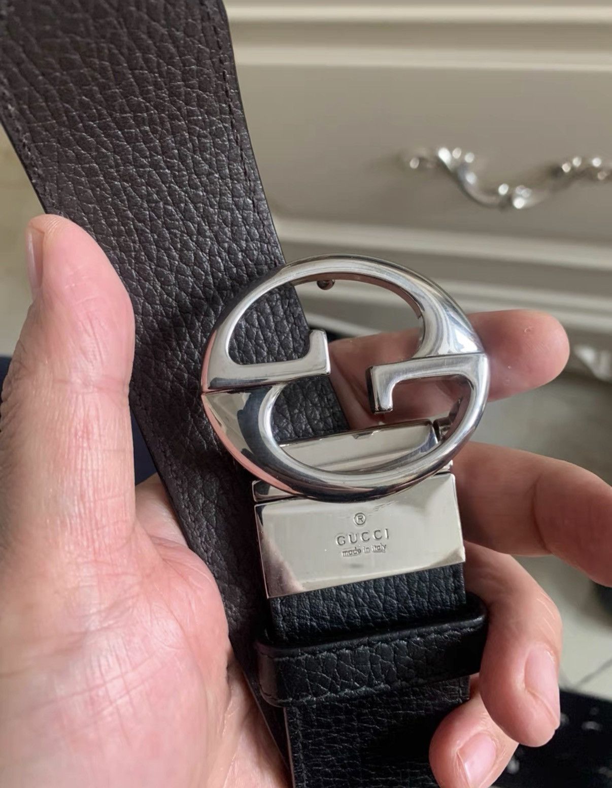 Gucci Gucci genuine leather belt K16 Size ONE SIZE - 1 Thumbnail